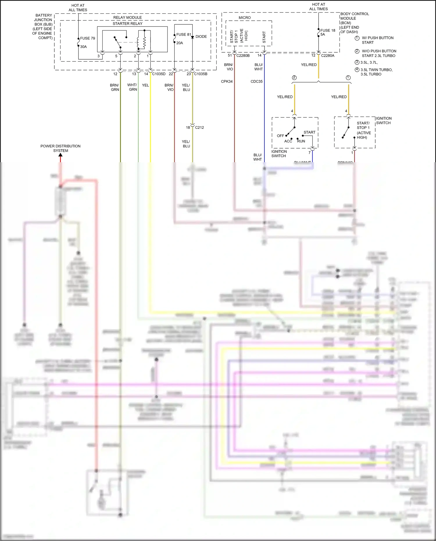Wiring diagram fuse 81 for Ford Explorer V facelift (2015-2018) (2 of 2)