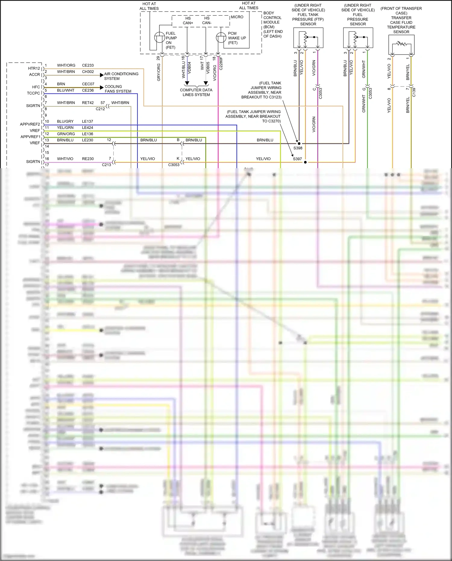 Wiring diagram hs can+ for Ford Explorer V facelift (2015-2018) (13 of 13)