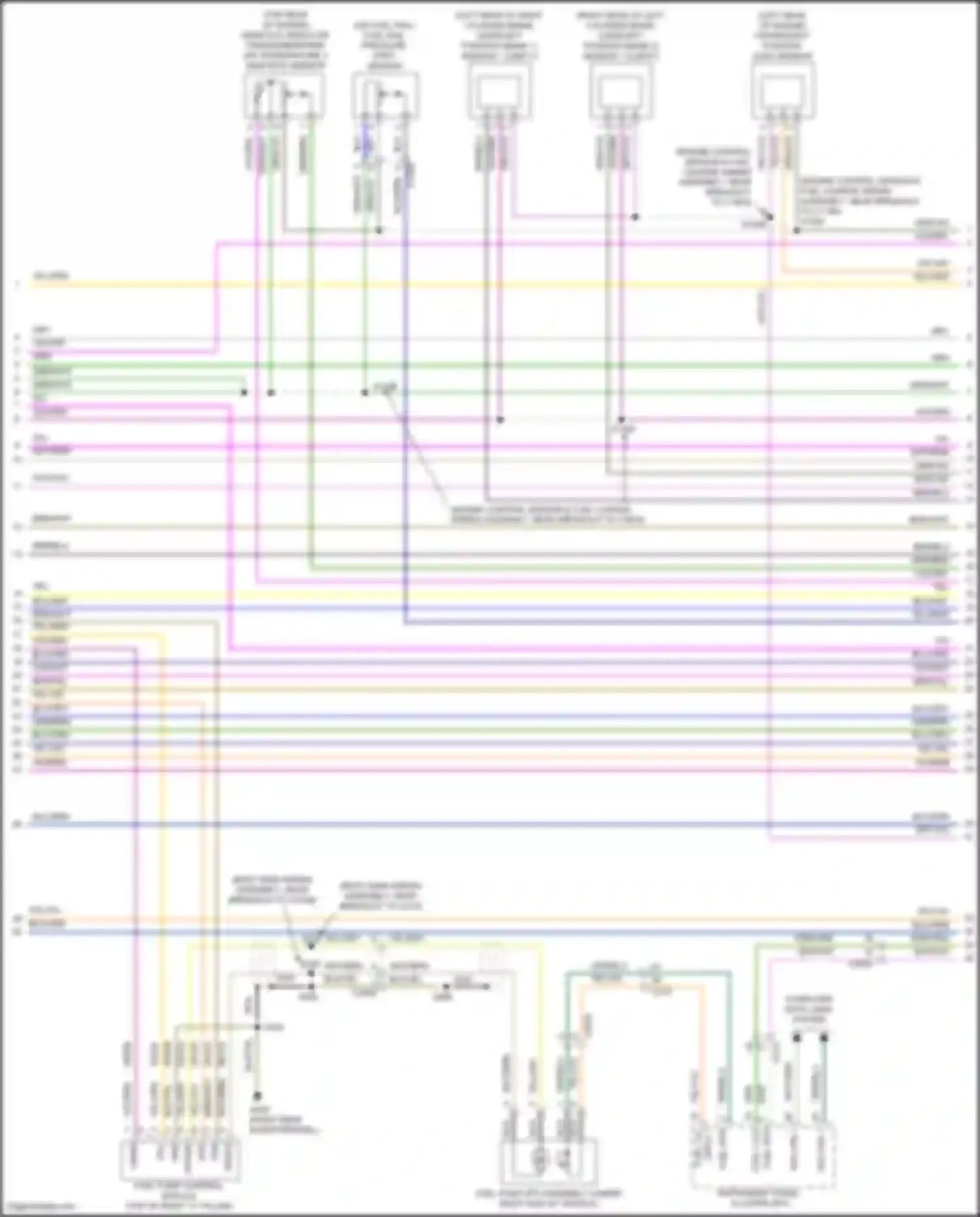 Wiring diagram input 1 for Ford Explorer V facelift (2015-2018) (2 of 2)
