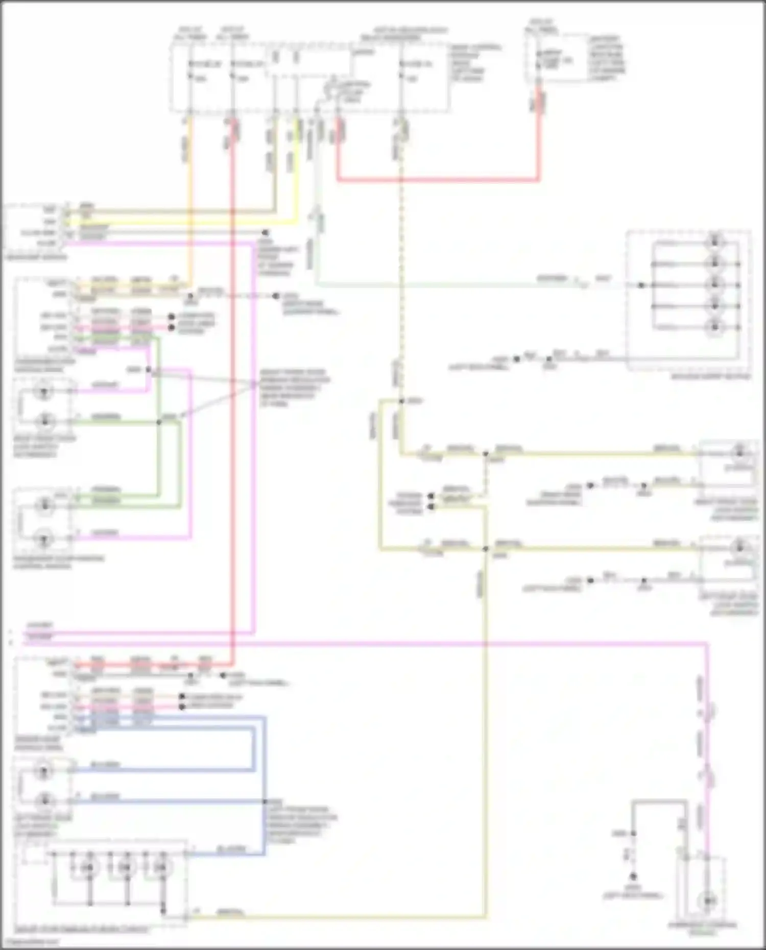 Wiring diagram keyless entry keypad for Ford Explorer V facelift (2015-2018) (3 of 5)