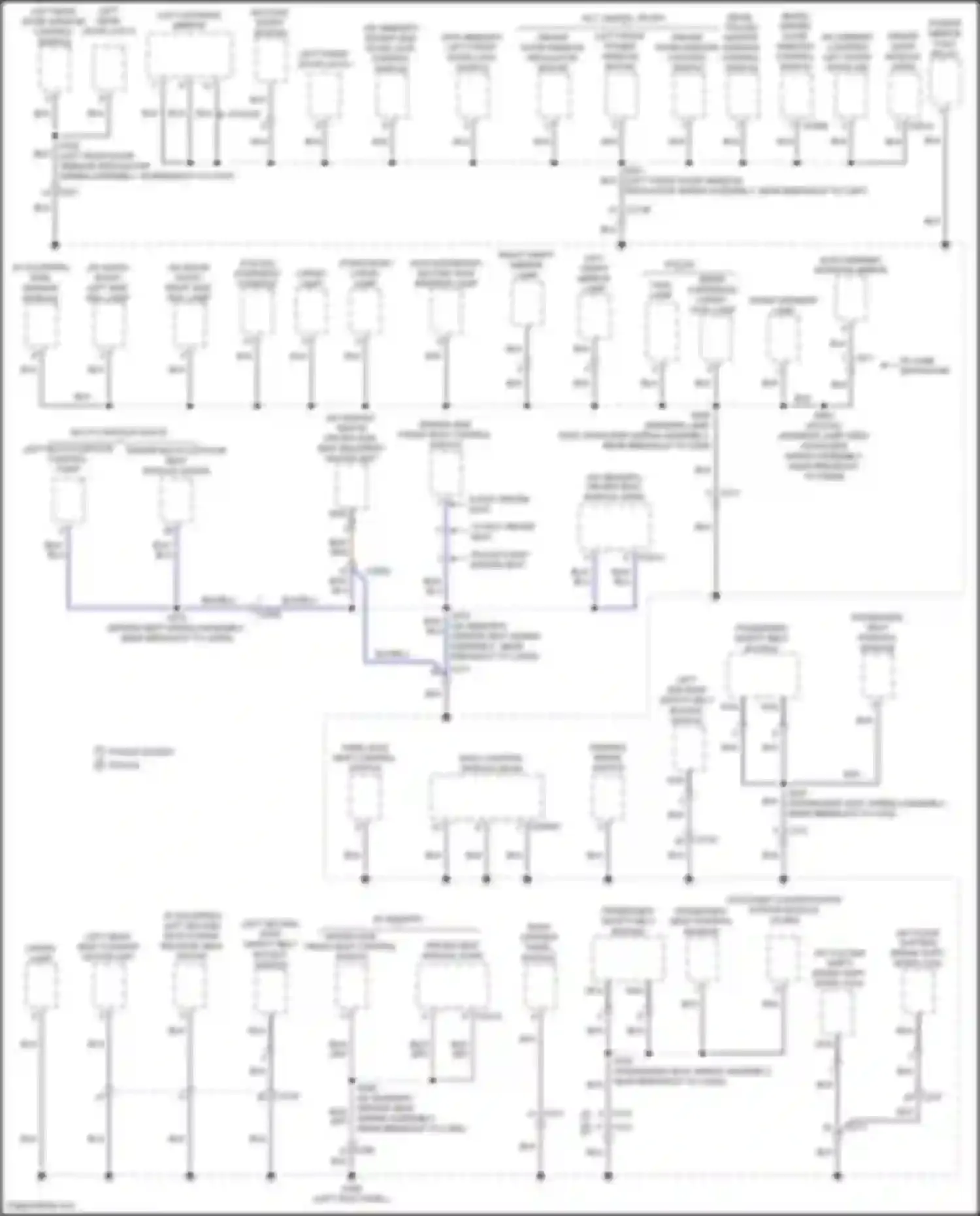 Wiring diagram left multi-contour control pump for Ford Explorer V facelift (2015-2018) (1 of 3)