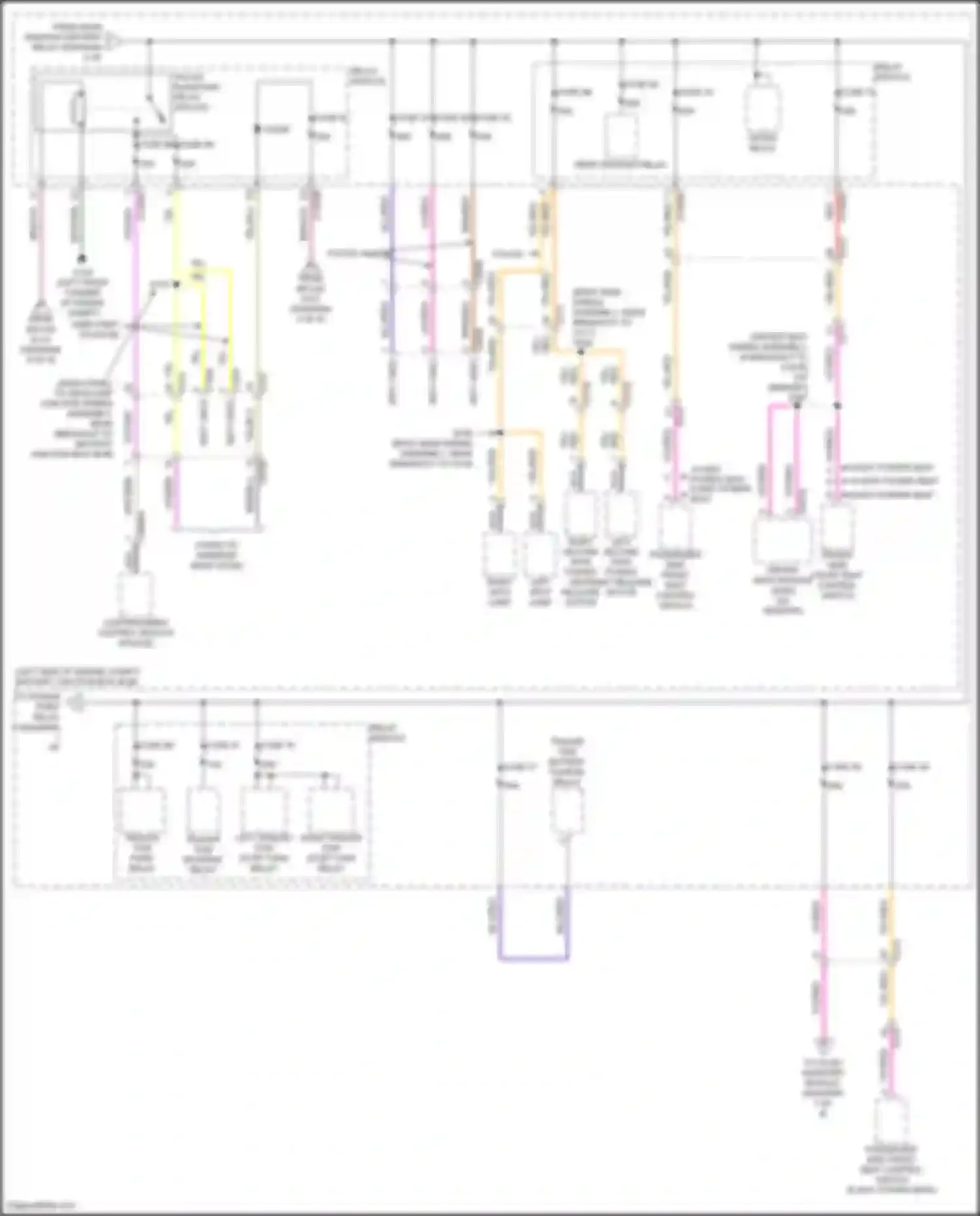 Wiring diagram left spot lamp for Ford Explorer V facelift (2015-2018) (1 of 1)