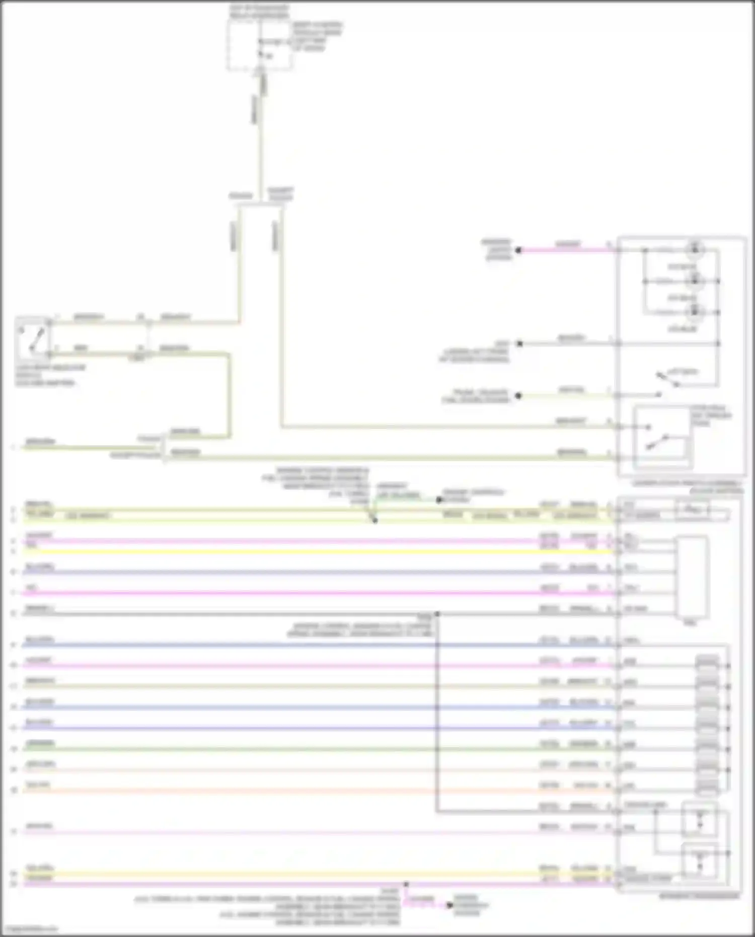 Wiring diagram low gear selector switch for Ford Explorer V facelift (2015-2018) (1 of 3)
