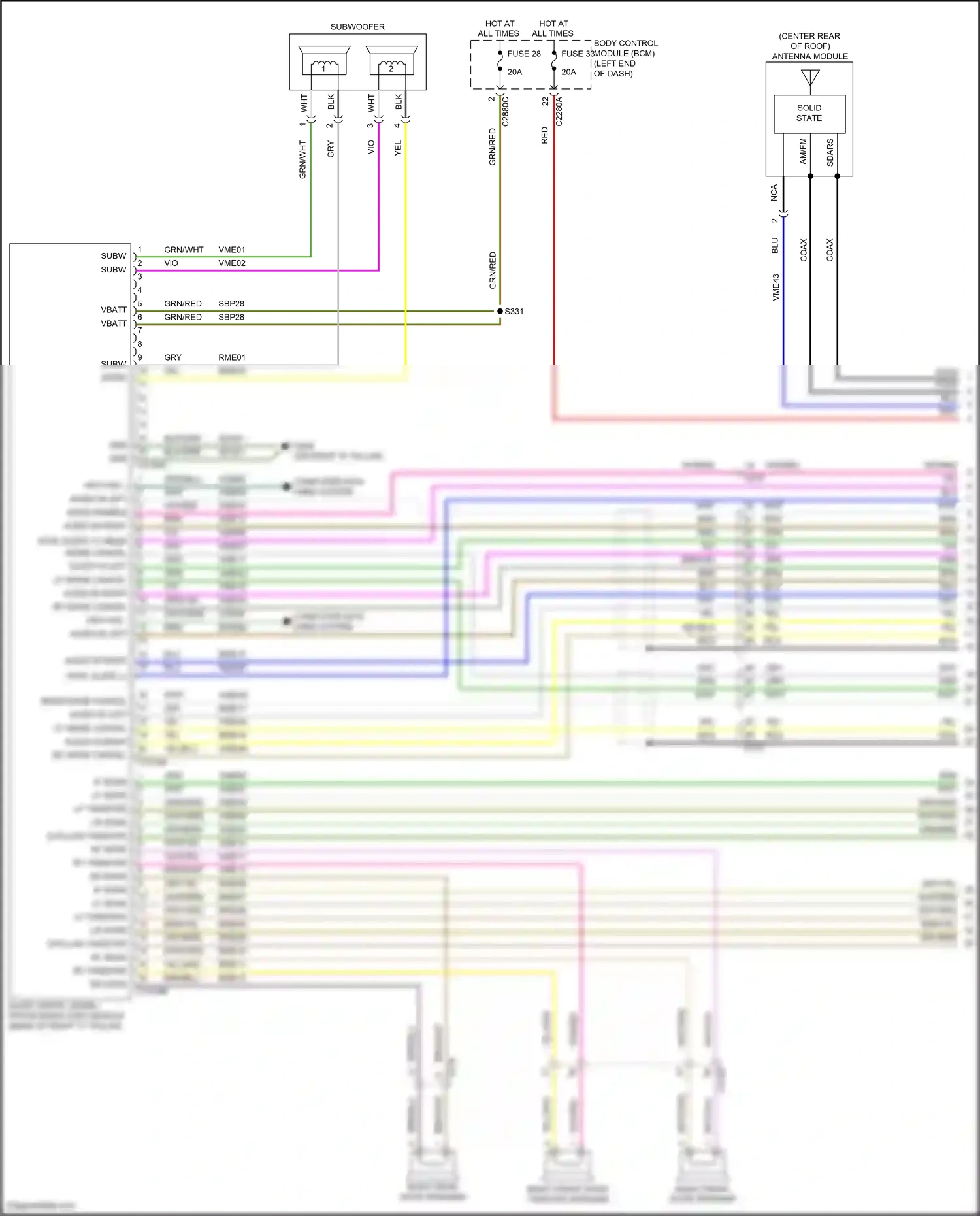 Wiring diagram lr spkr for Ford Explorer V facelift (2015-2018) (3 of 10)