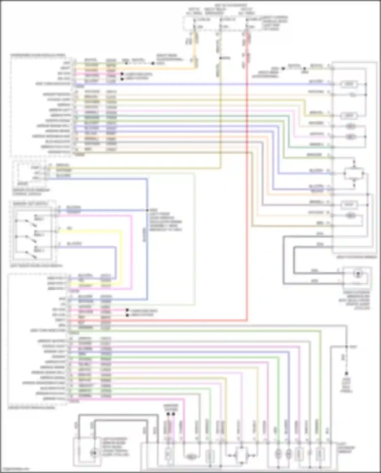 Wiring diagram mirror up for Ford Explorer V facelift (2015-2018) (1 of 1)
