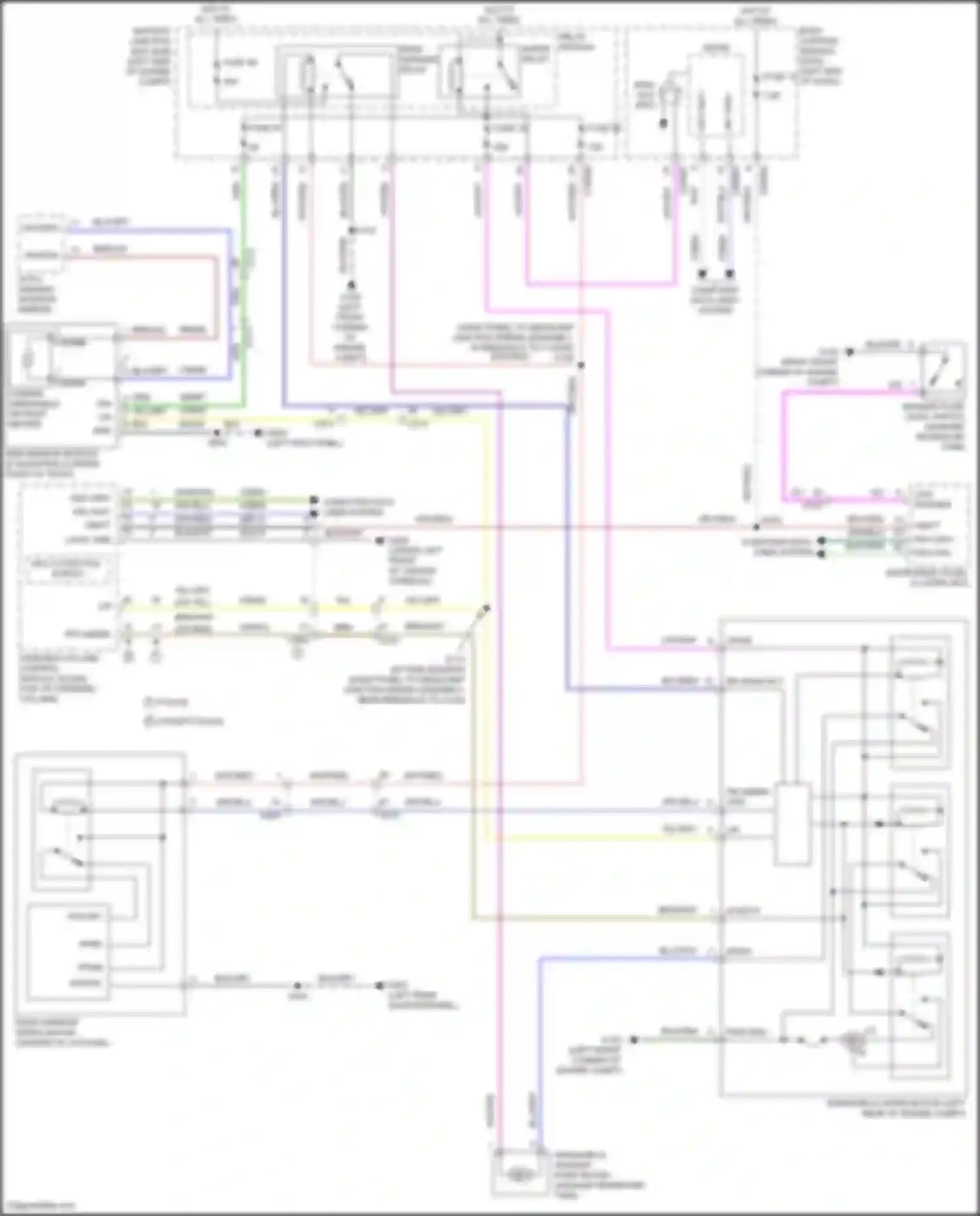 Wiring diagram multi- function switch for Ford Explorer V facelift (2015-2018) (6 of 6)