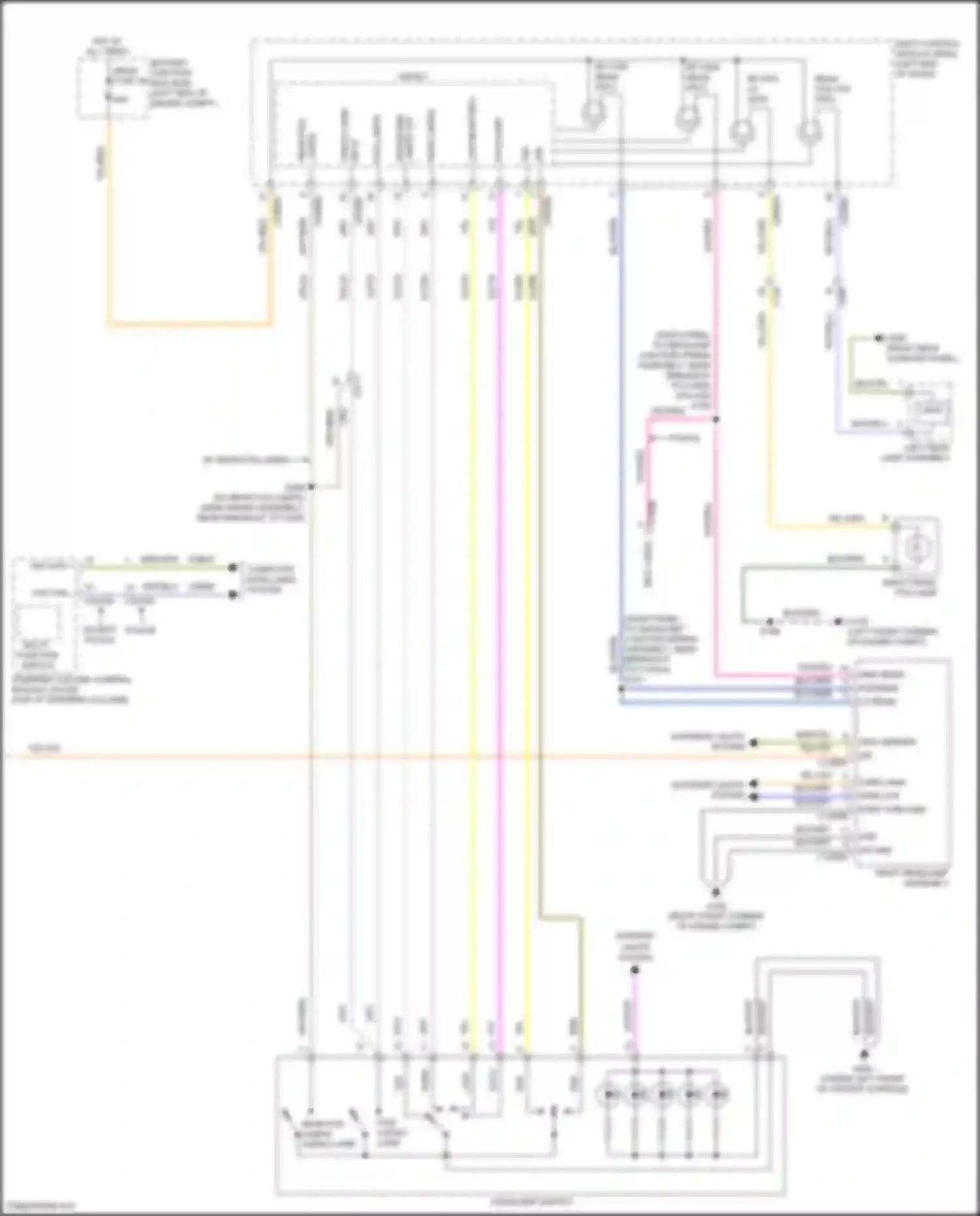 Wiring diagram multi- function switch for Ford Explorer V facelift (2015-2018) (4 of 6)