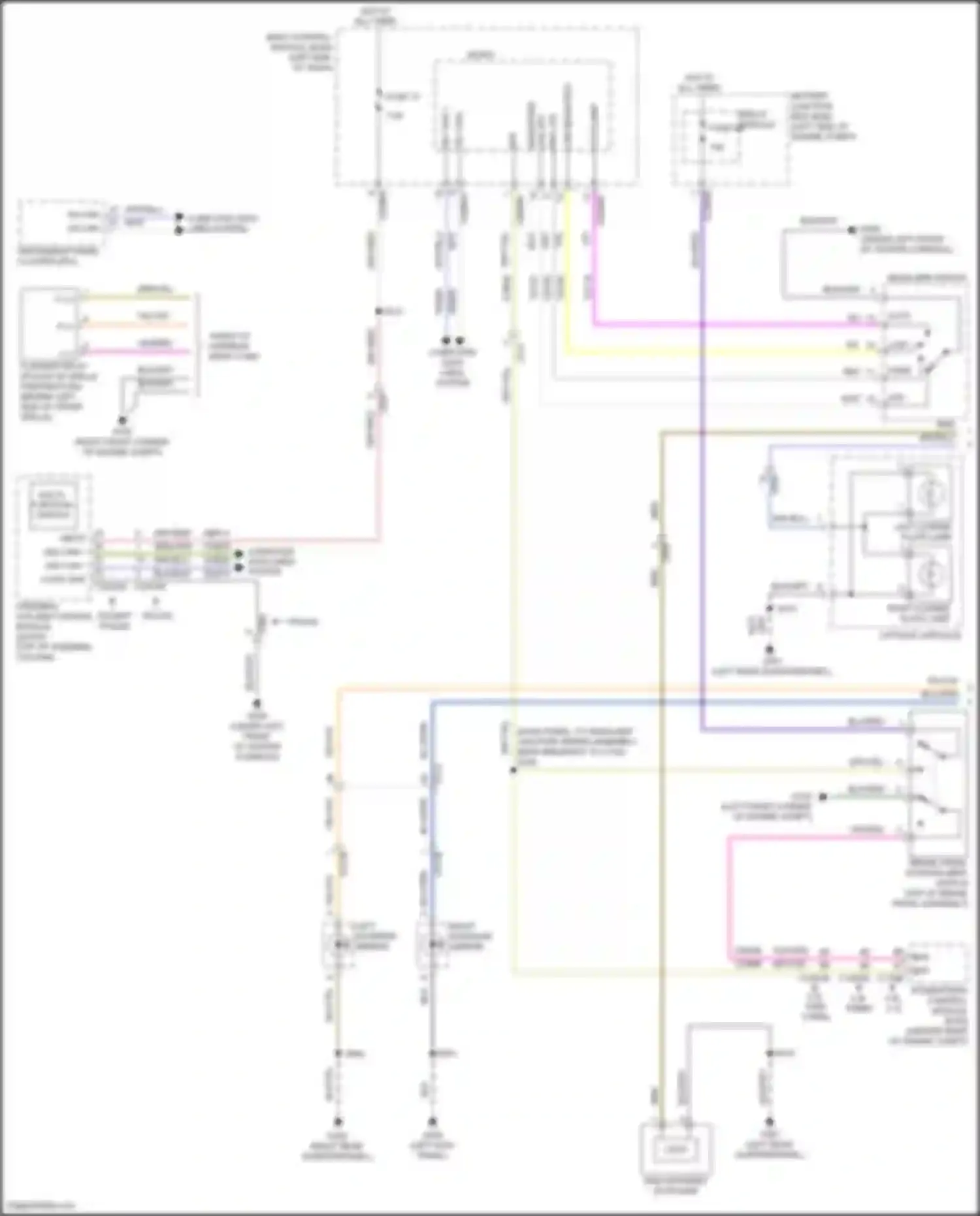Wiring diagram multi- function switch for Ford Explorer V facelift (2015-2018) (2 of 6)
