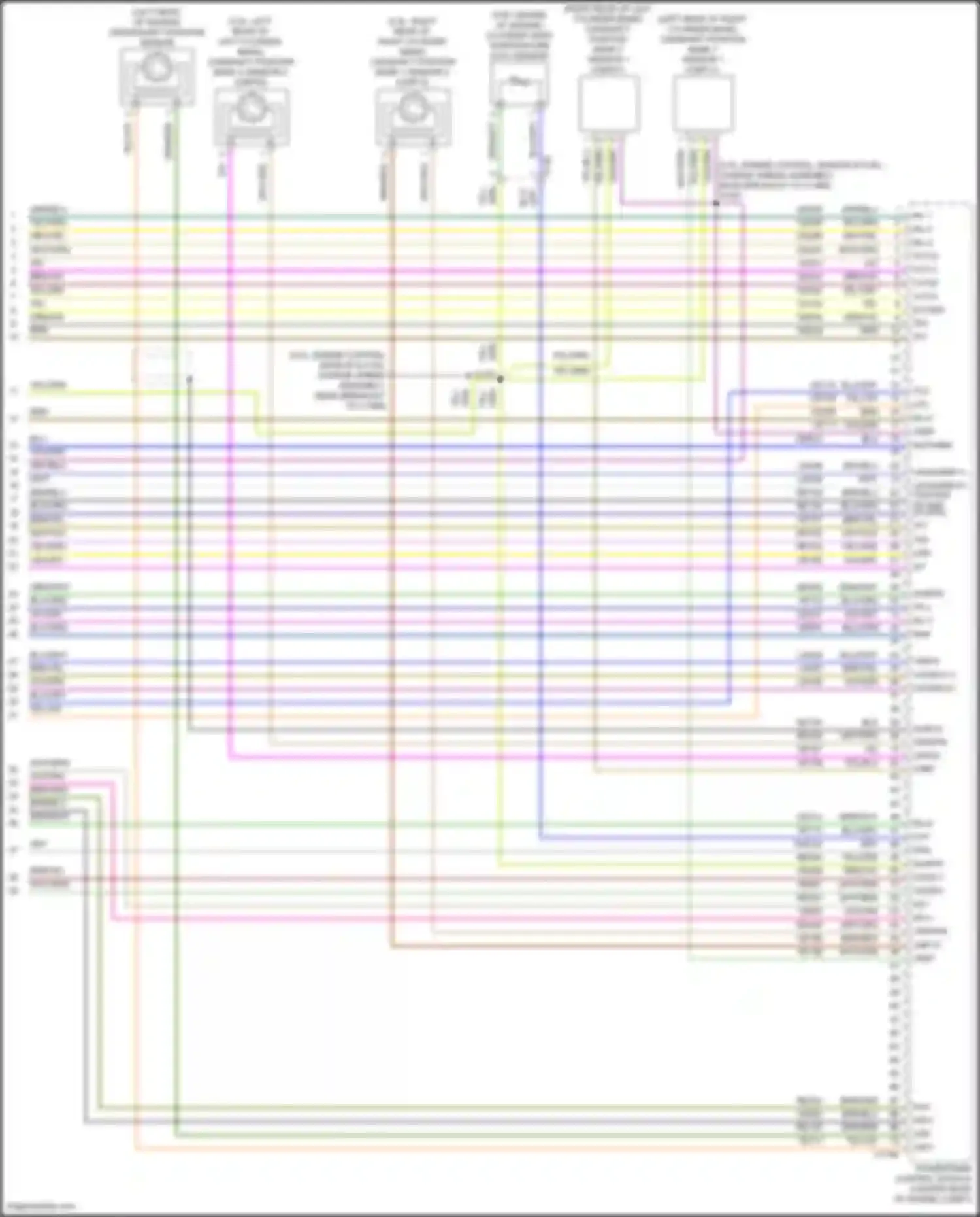 Wiring diagram powertrain control module for Ford Explorer V facelift (2015-2018) (4 of 4)