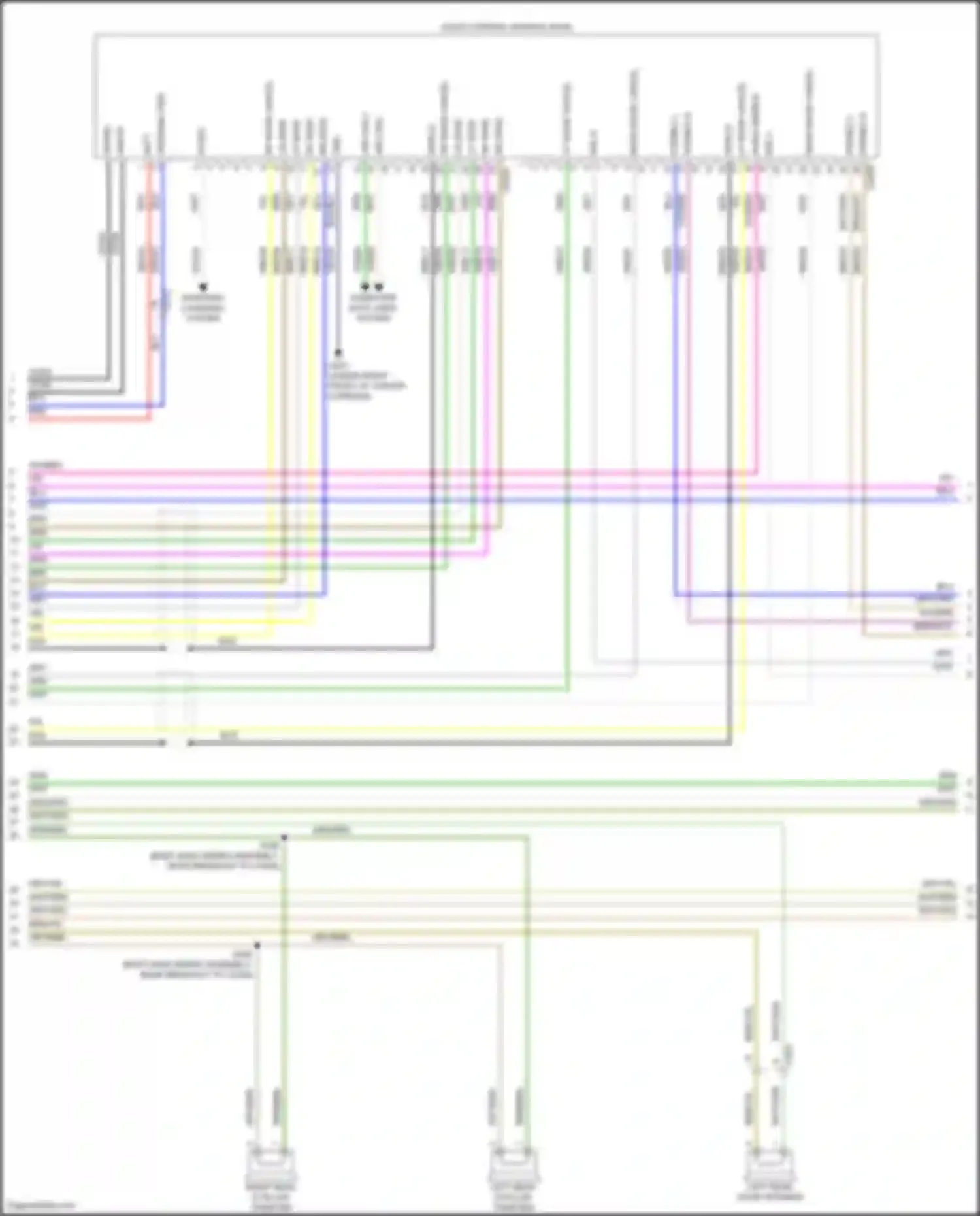 Wiring diagram rear noise cancel + for Ford Explorer V facelift (2015-2018) (2 of 8)