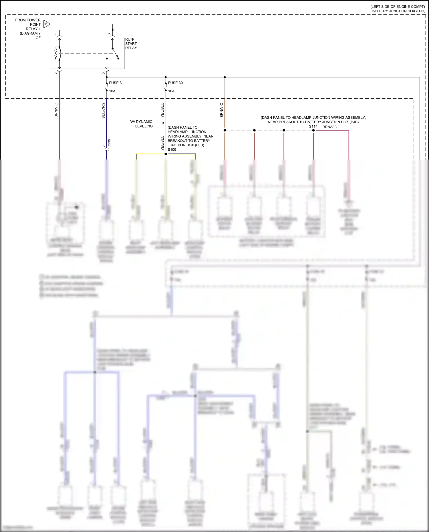 Wiring diagram right headlamp assembly for Ford Explorer V facelift (2015-2018) (5 of 5)