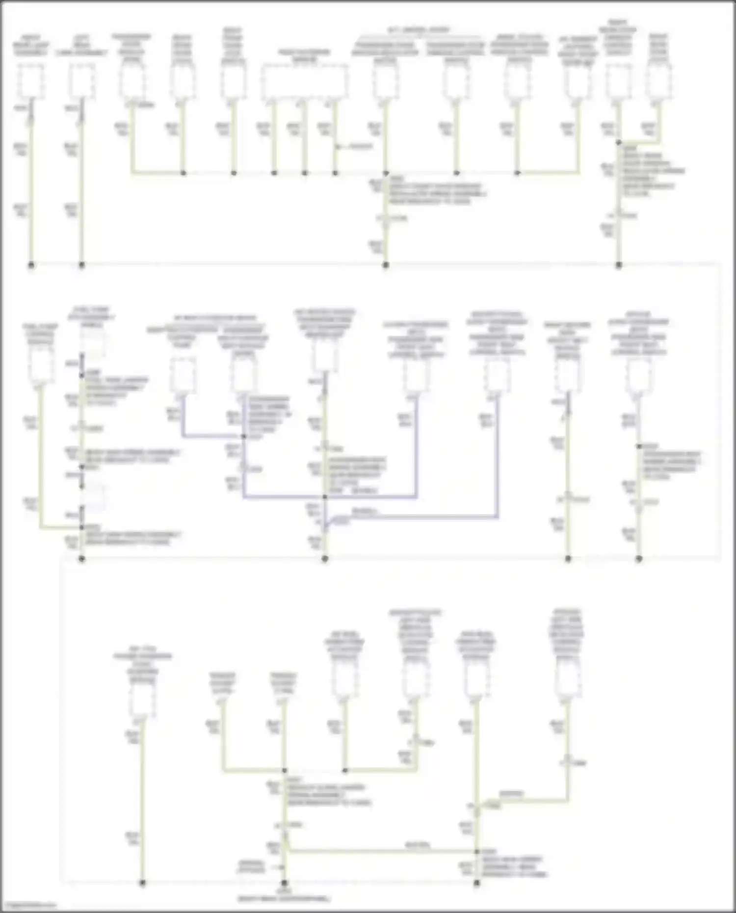 Wiring diagram right multi-contour control pump for Ford Explorer V facelift (2015-2018) (1 of 2)