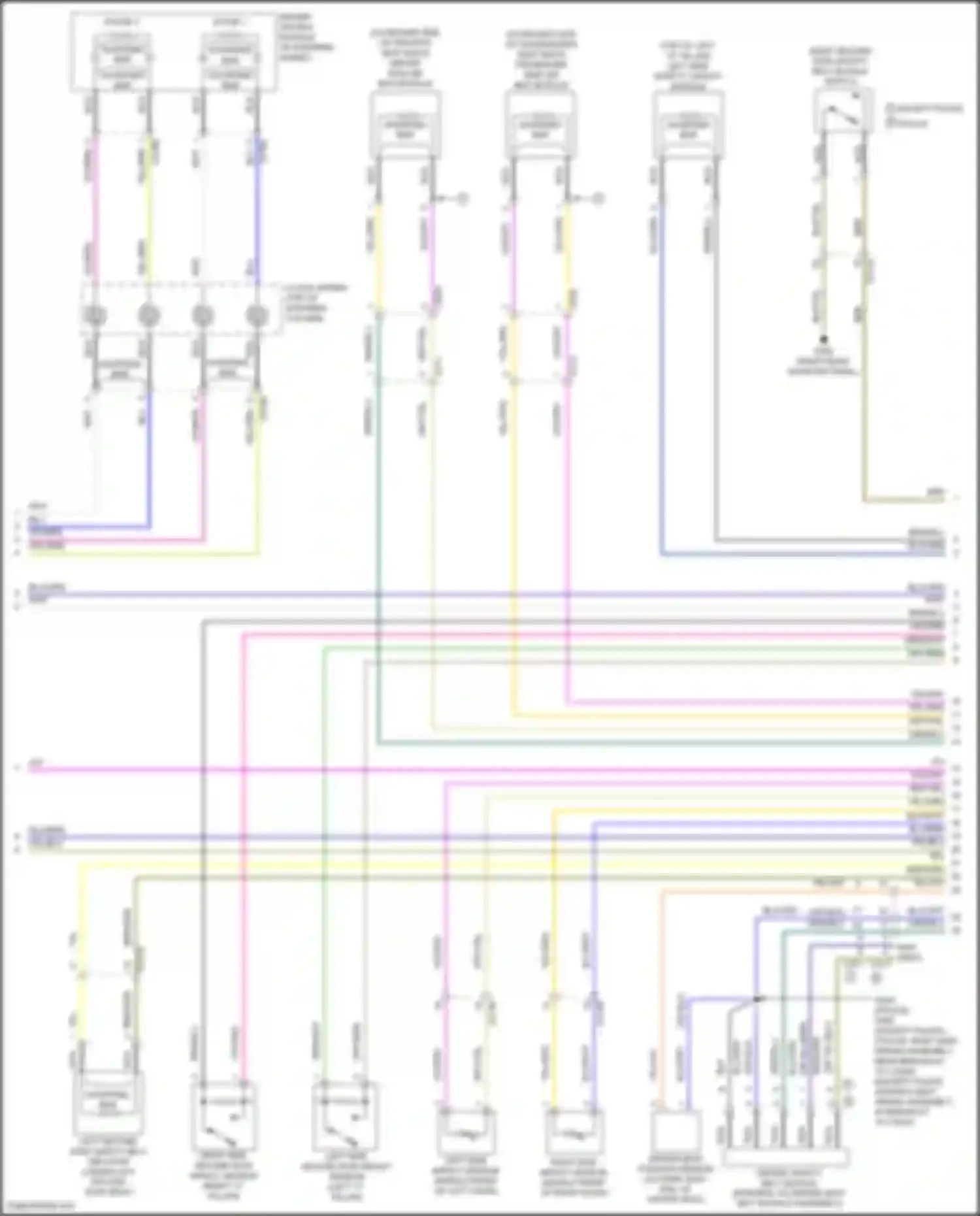 Wiring diagram right side impact sensor for Ford Explorer V facelift (2015-2018) (1 of 1)