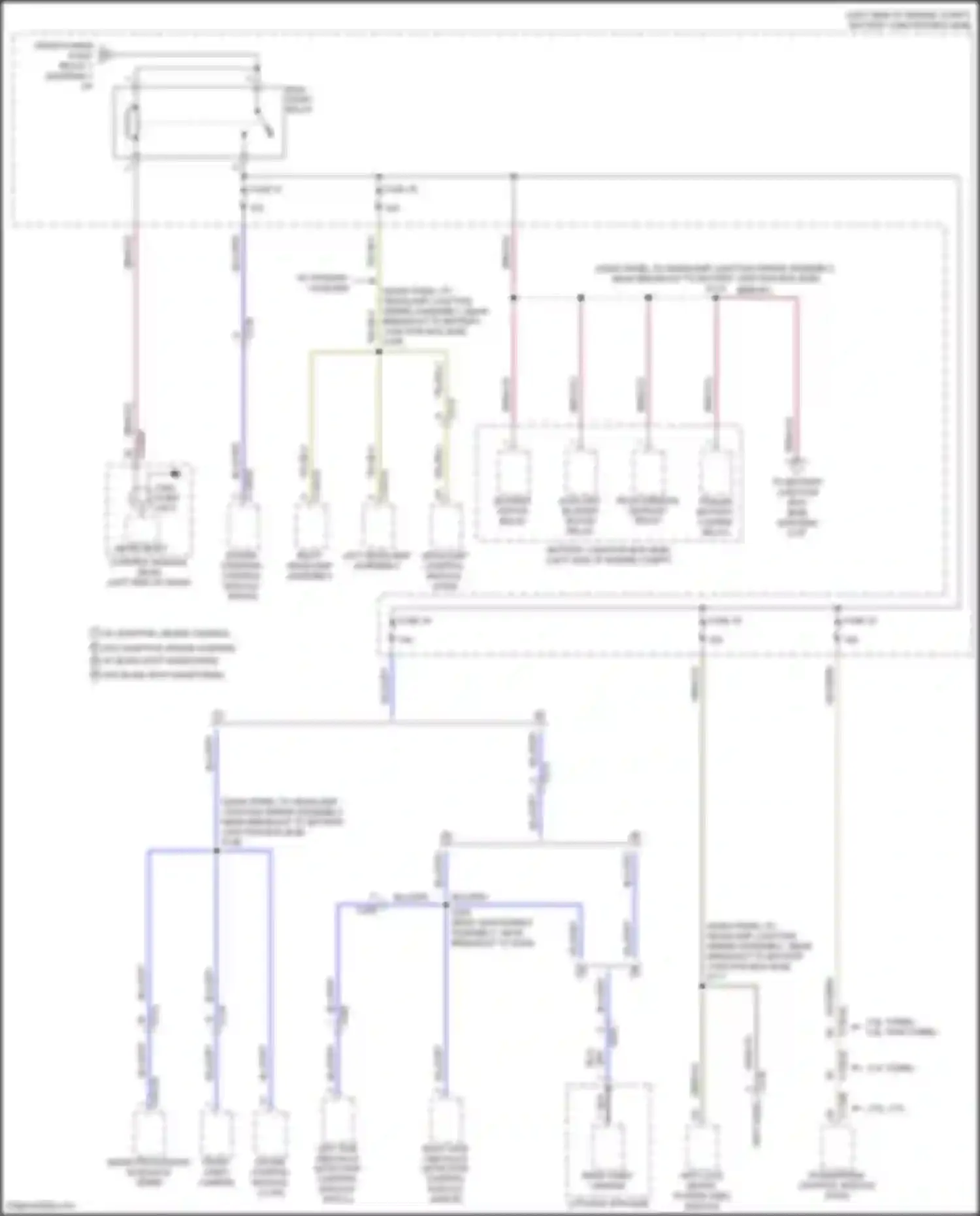 Wiring diagram run/ start relay for Ford Explorer V facelift (2015-2018) (4 of 5)