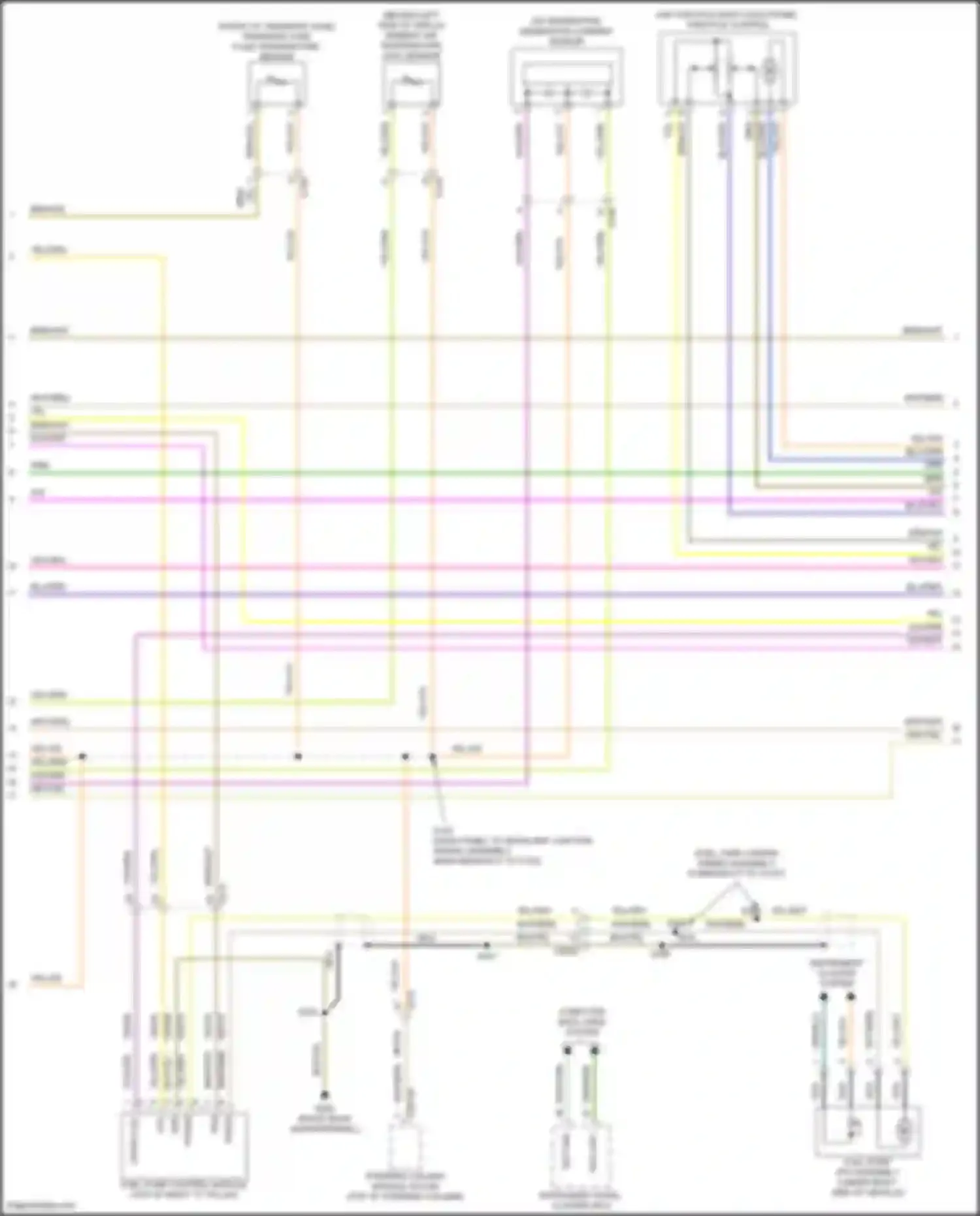 Wiring diagram transfer case fluid temperature sensor for Ford Explorer V facelift (2015-2018) (2 of 3)