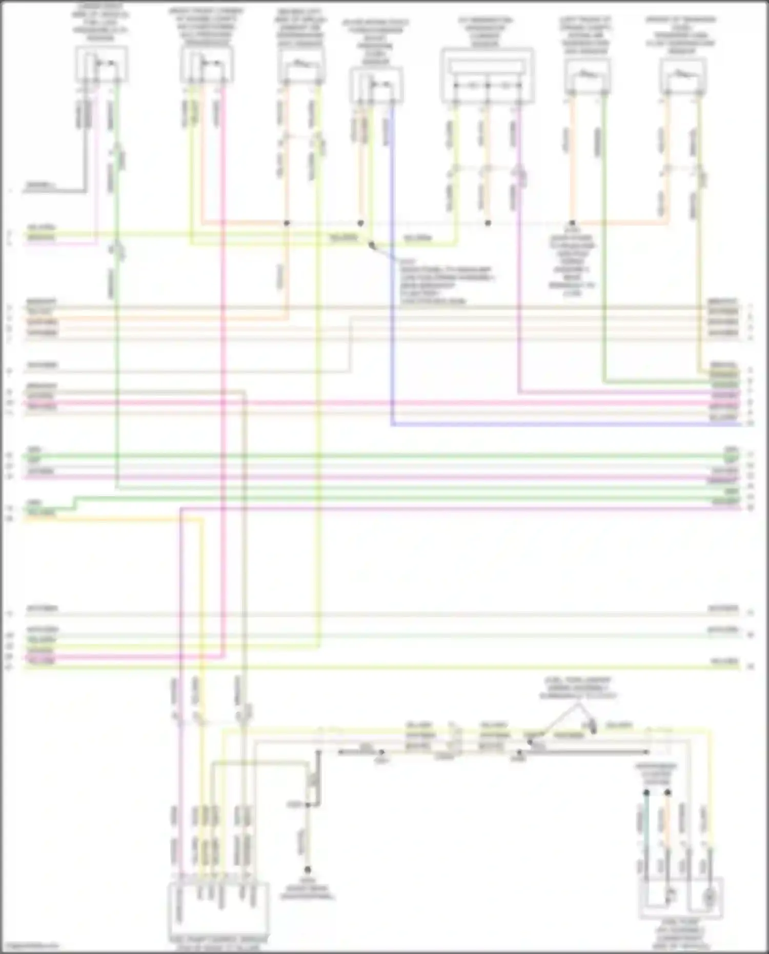 Wiring diagram transfer case fluid temperature sensor for Ford Explorer V facelift (2015-2018) (1 of 3)