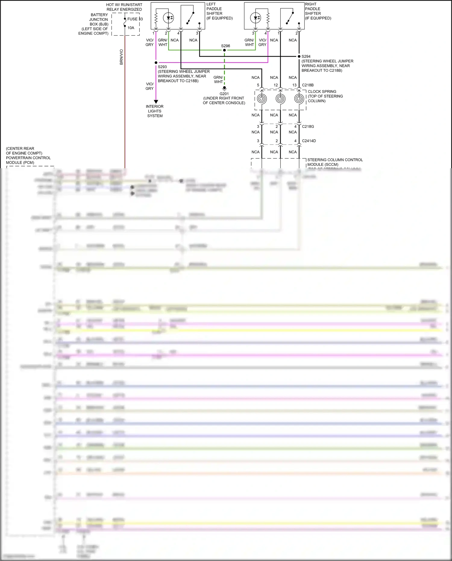 Ford Explorer V facelift (2015-2018) up shift wiring diagram  (1 of 3)