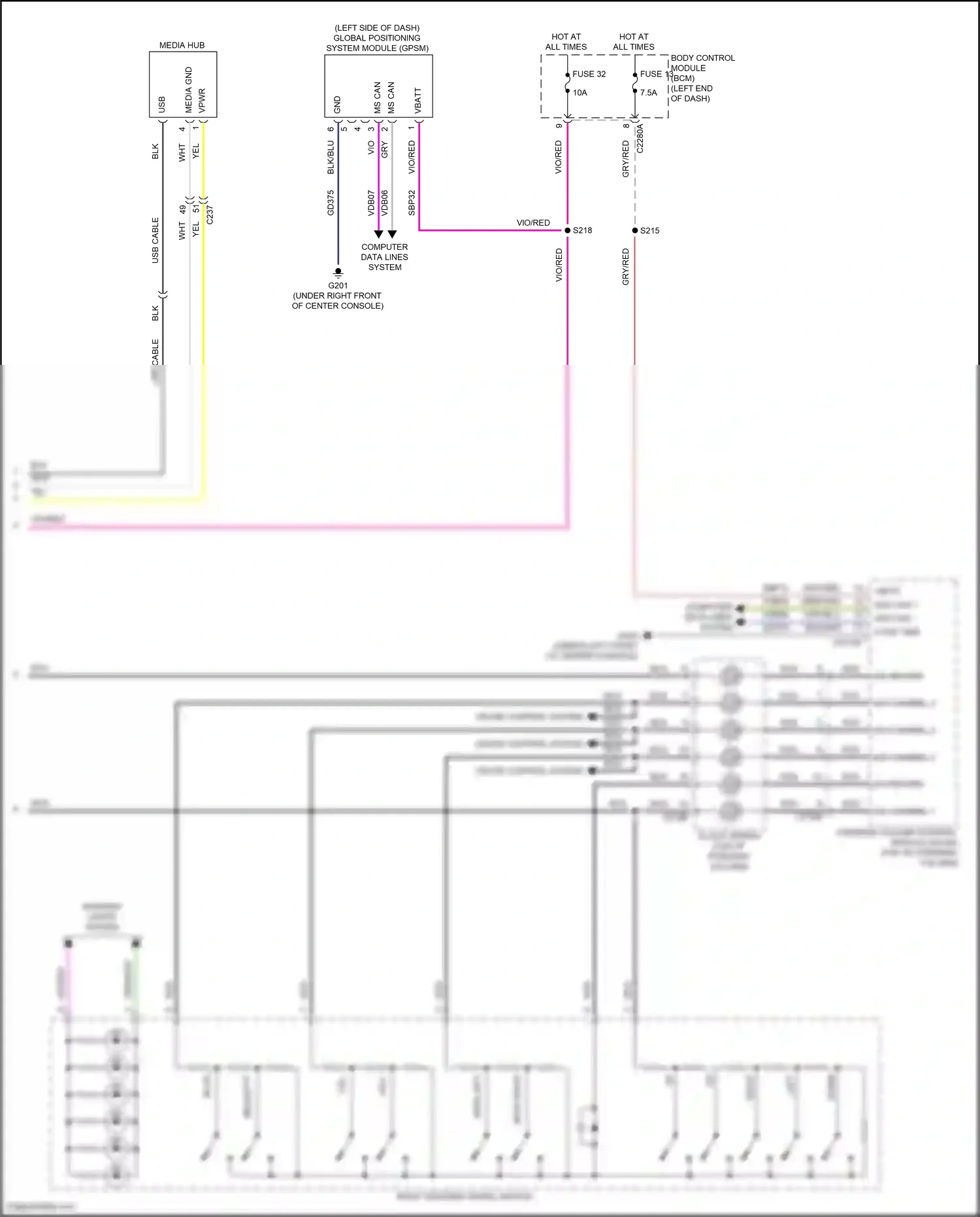 Wiring diagram vio for Ford Explorer V facelift (2015-2018) (30 of 110)