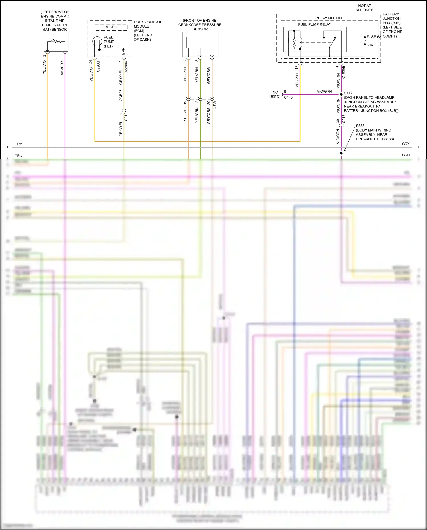 Wiring diagram vio/gry for Ford Explorer V facelift (2015-2018) (46 of 52)
