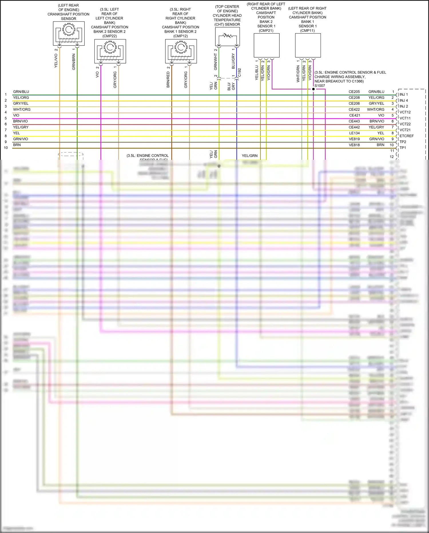 Wiring diagram vio/org for Ford Explorer V facelift (2015-2018) (70 of 74)