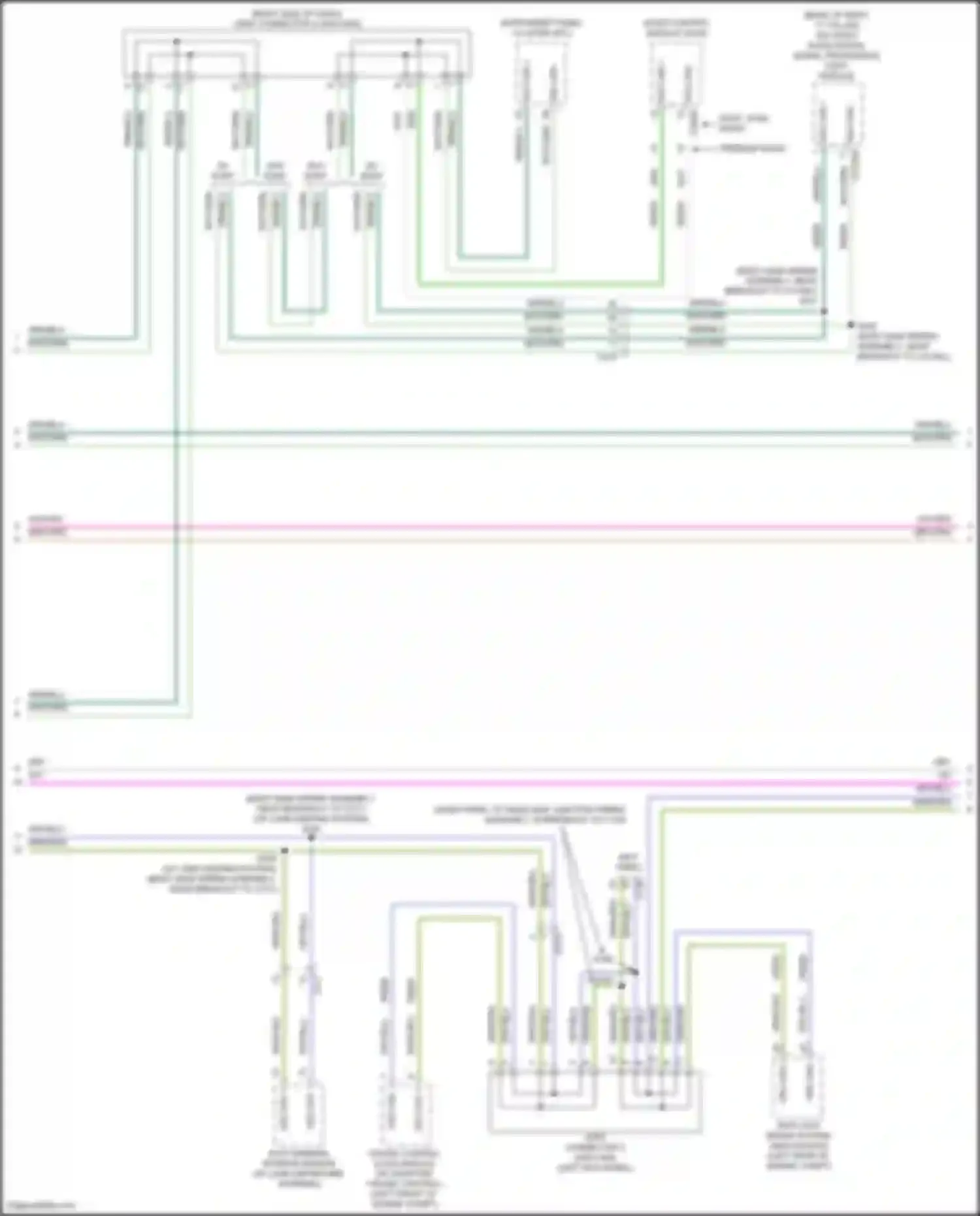 Wiring diagram w/ adaptive cruise control for Ford Explorer V facelift (2015-2018) (1 of 2)