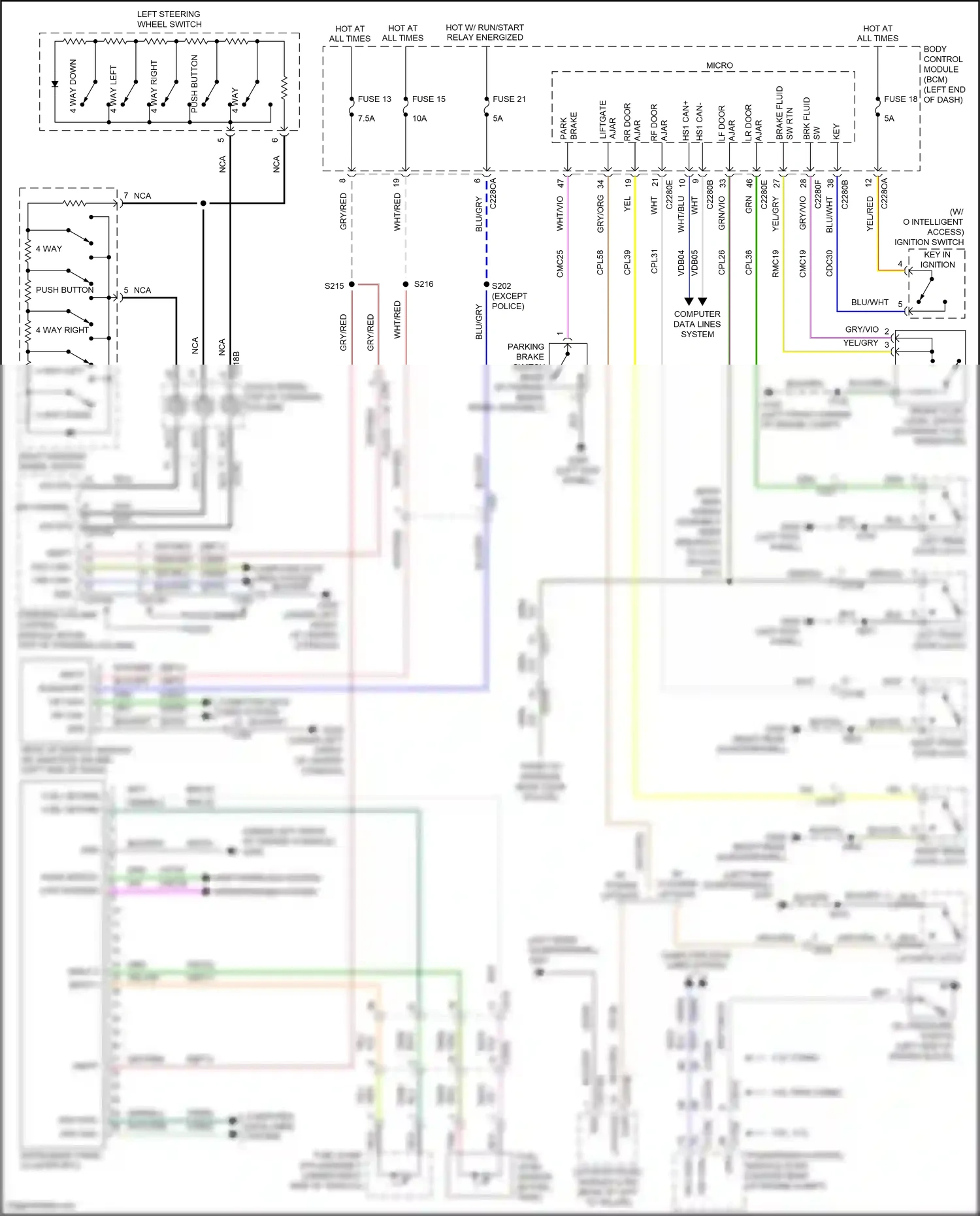 Wiring diagram wht/grn for Ford Explorer V facelift (2015-2018) (27 of 78)