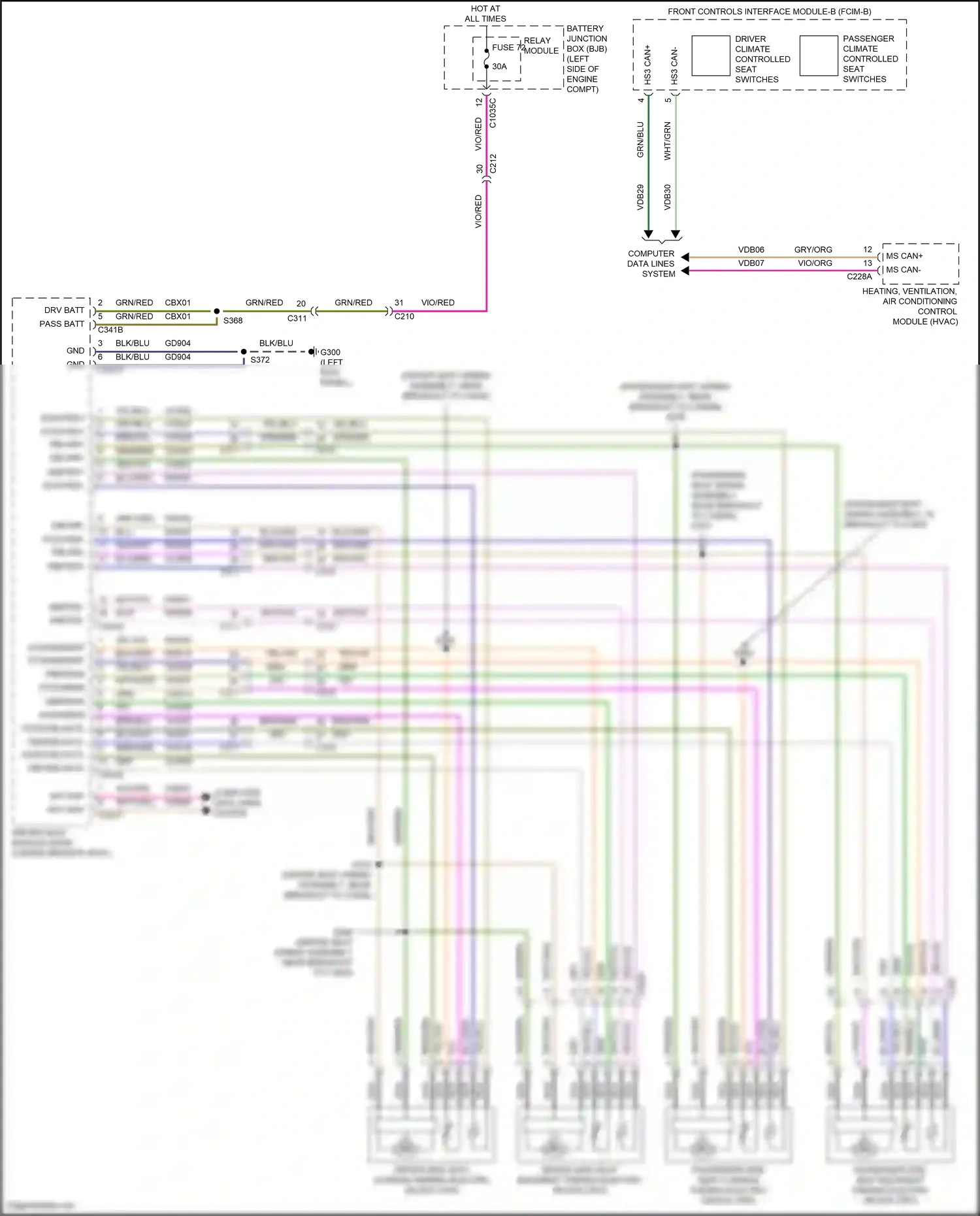 Wiring diagram wht/org for Ford Explorer V facelift (2015-2018) (12 of 39)