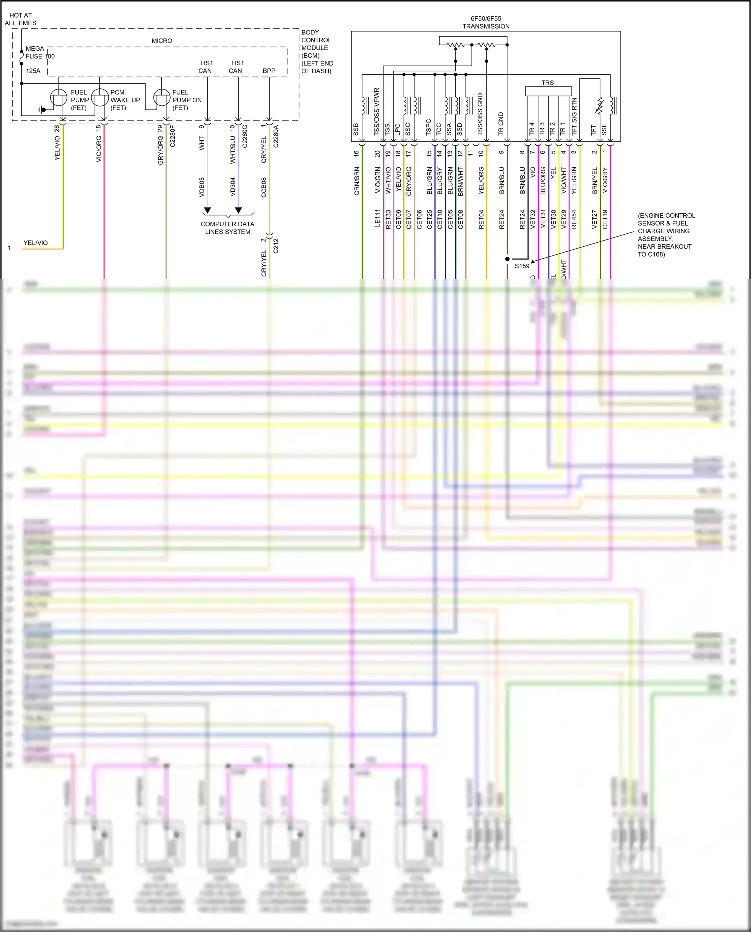 Wiring diagram yel for Ford Explorer V facelift (2015-2018) (89 of 100)