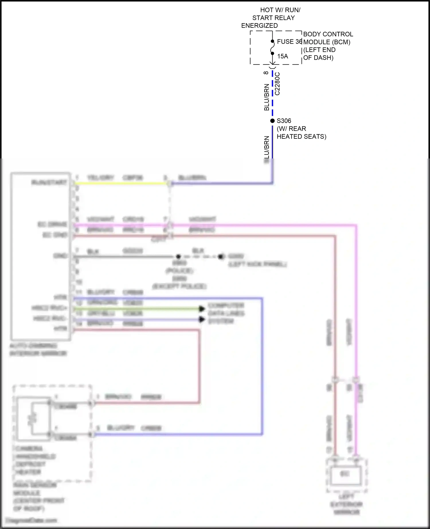 Wiring diagram yel/gry for Ford Explorer V facelift (2015-2018) (5 of 23)