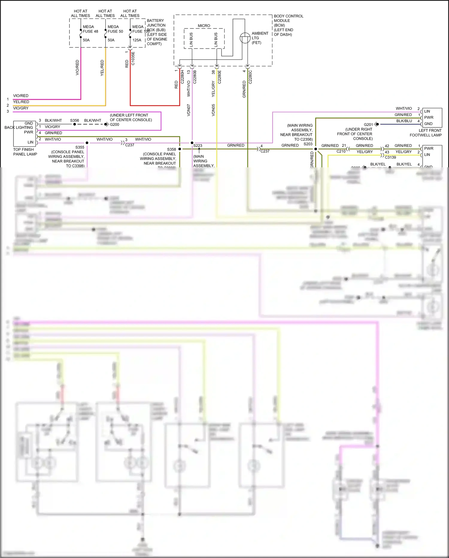 Wiring diagram yel/gry for Ford Explorer V facelift (2015-2018) (12 of 23)