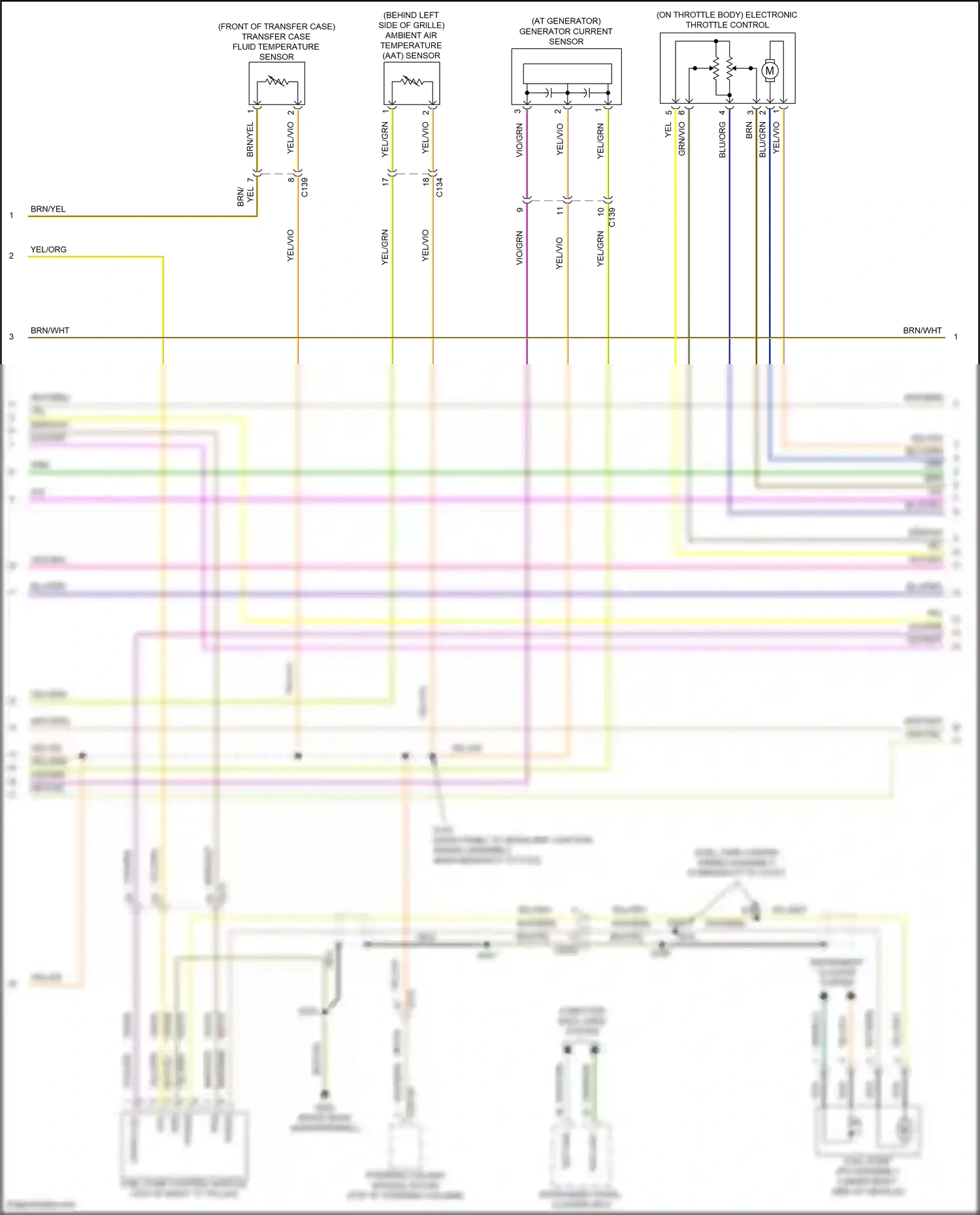 Wiring diagram yel/vio for Ford Explorer V facelift (2015-2018) (42 of 57)