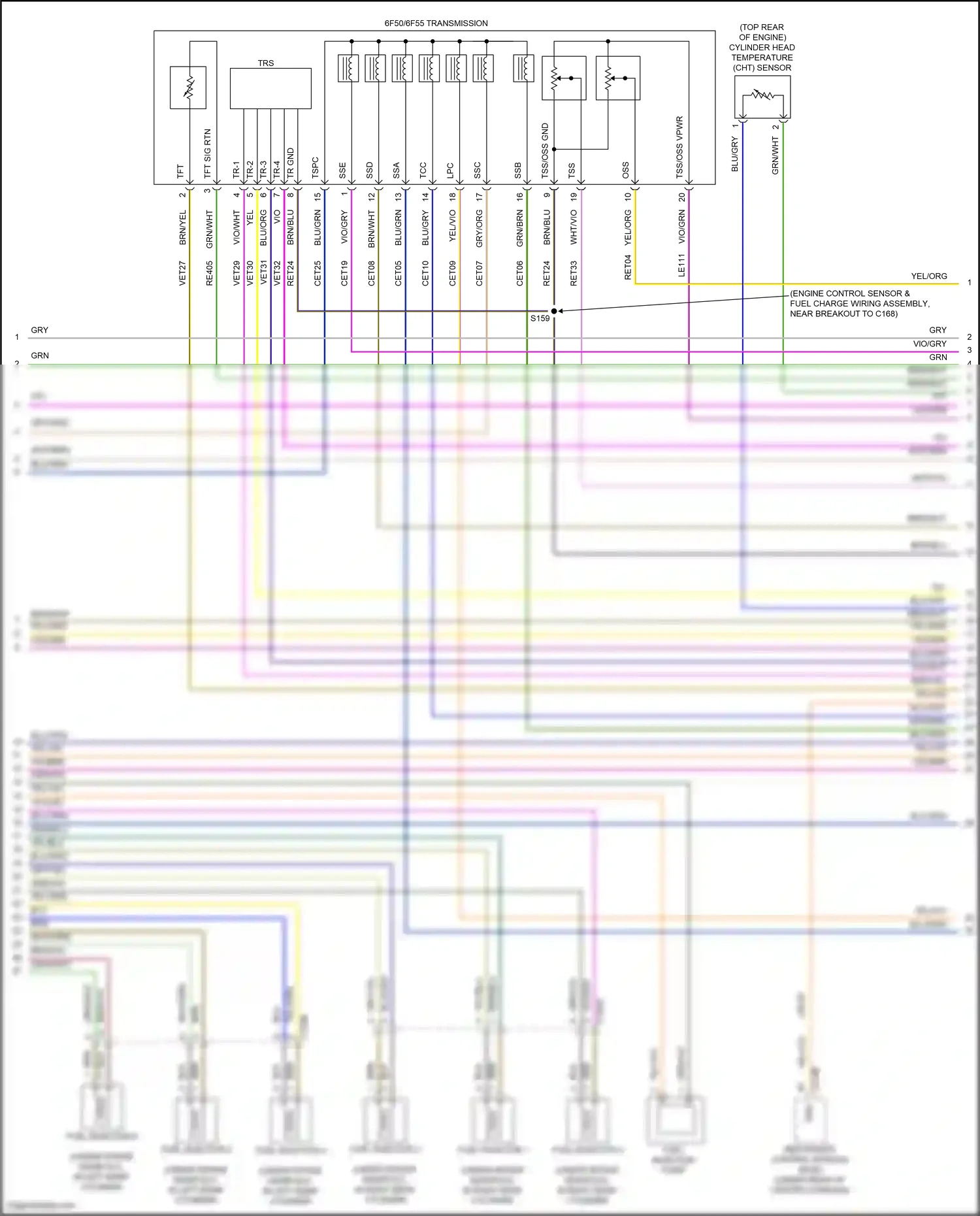 Wiring diagram yel/vio for Ford Explorer V facelift (2015-2018) (57 of 57)