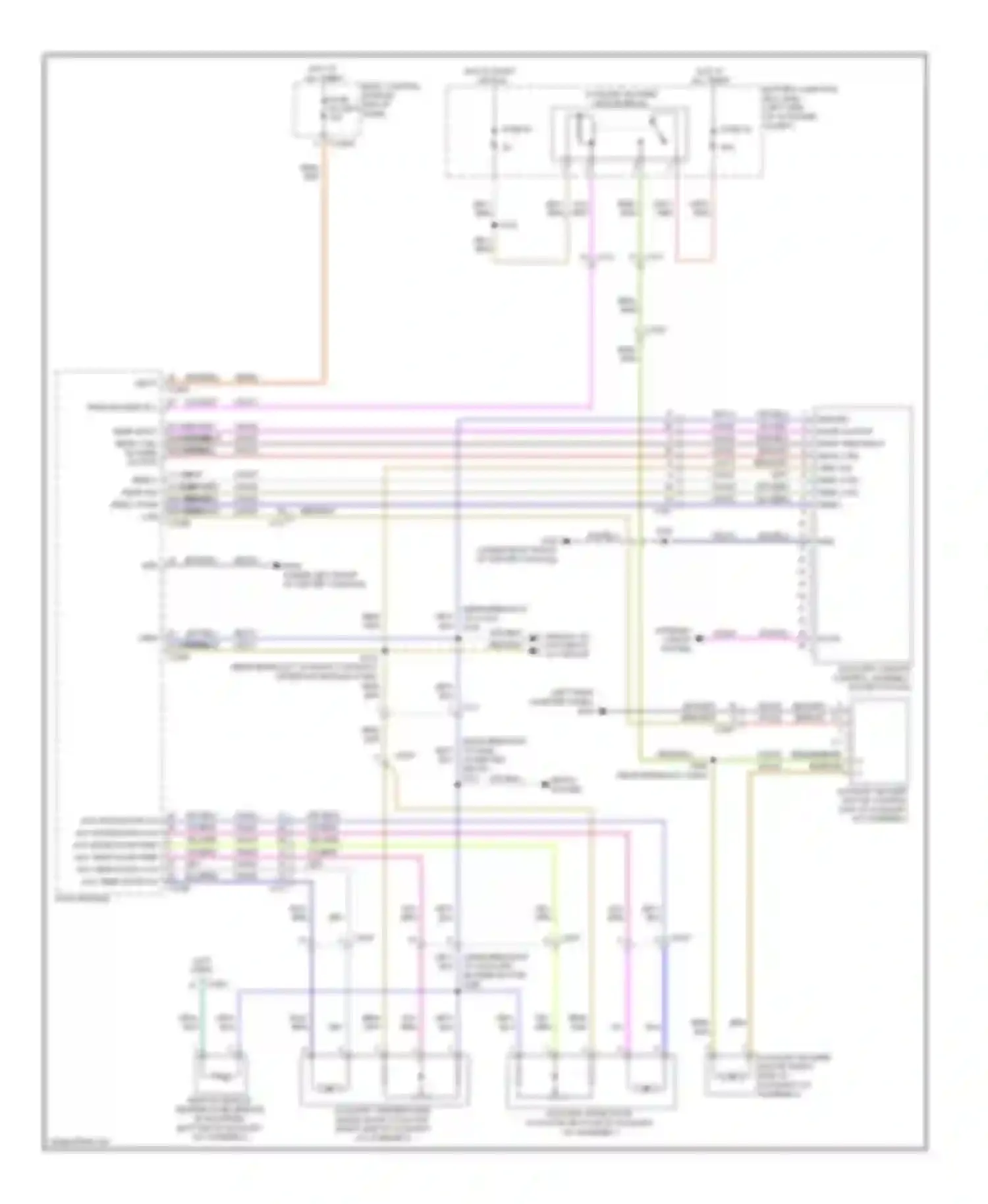 Explorer Ford V (2010-2015): Auxiliary blower circuit