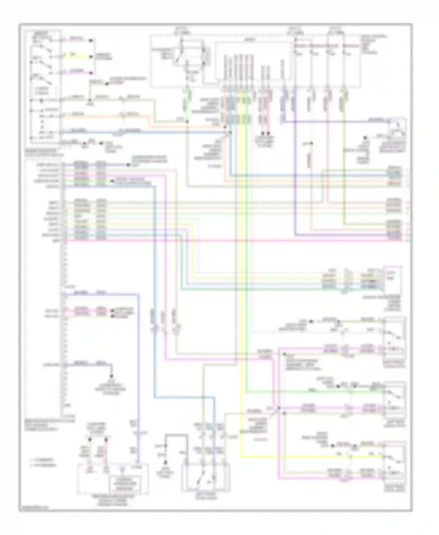 Explorer Ford V (2010-2015): Forced entry circuit, with intelligent access (1 of 2)