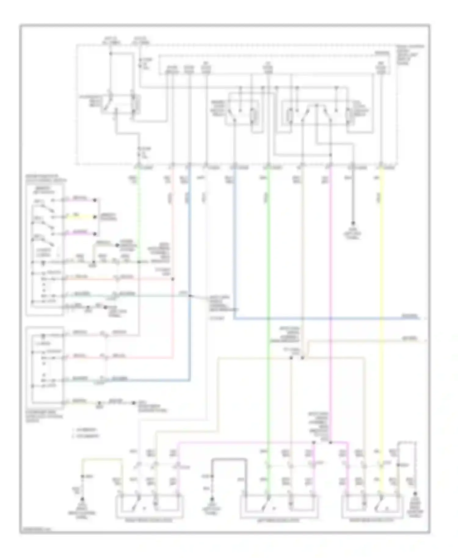 Explorer Ford V (2010-2015): Forced entry circuit, without intelligent access (1 of 2)
