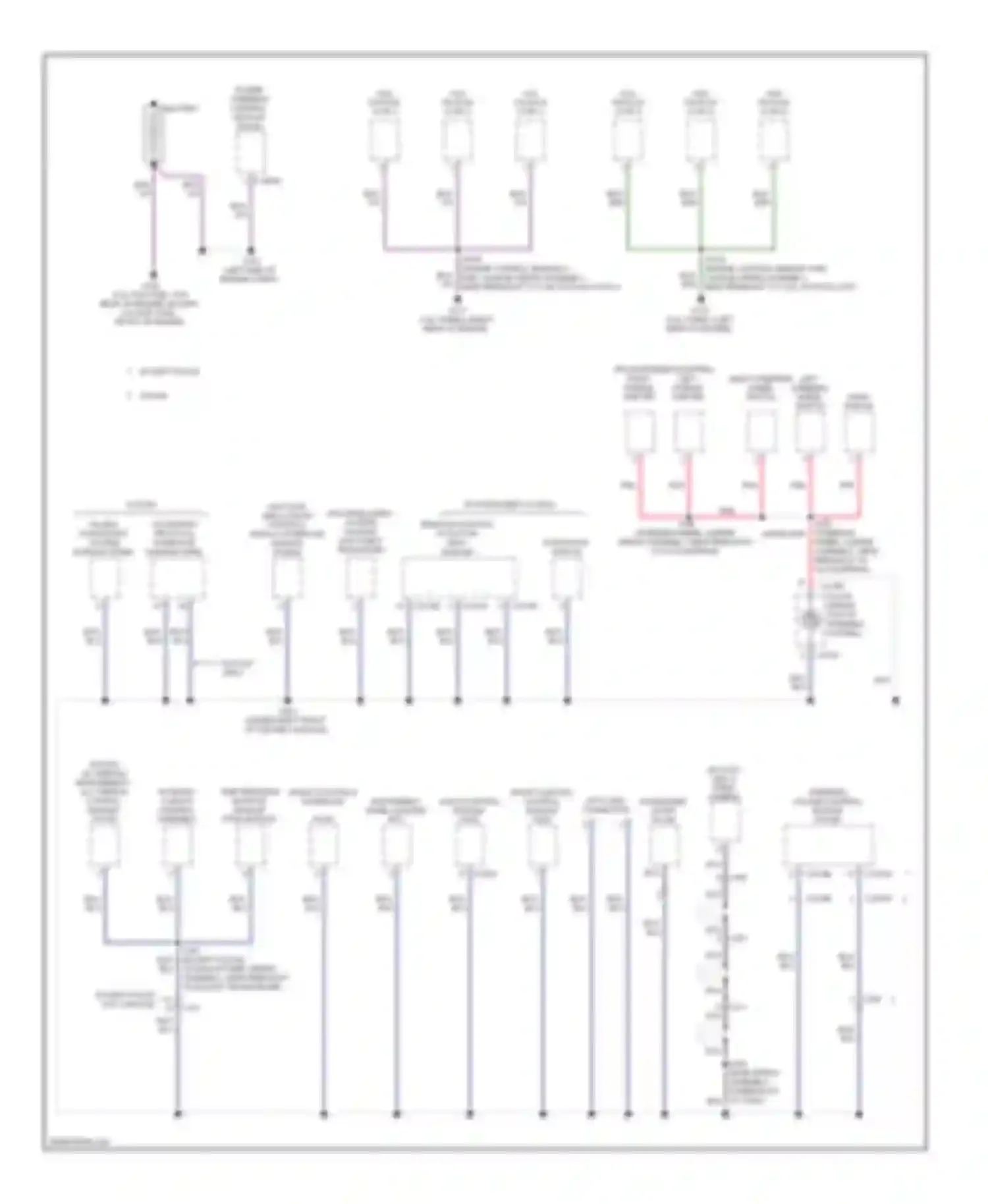 Explorer Ford V (2010-2015): Ground distribution circuit (2 of 6)