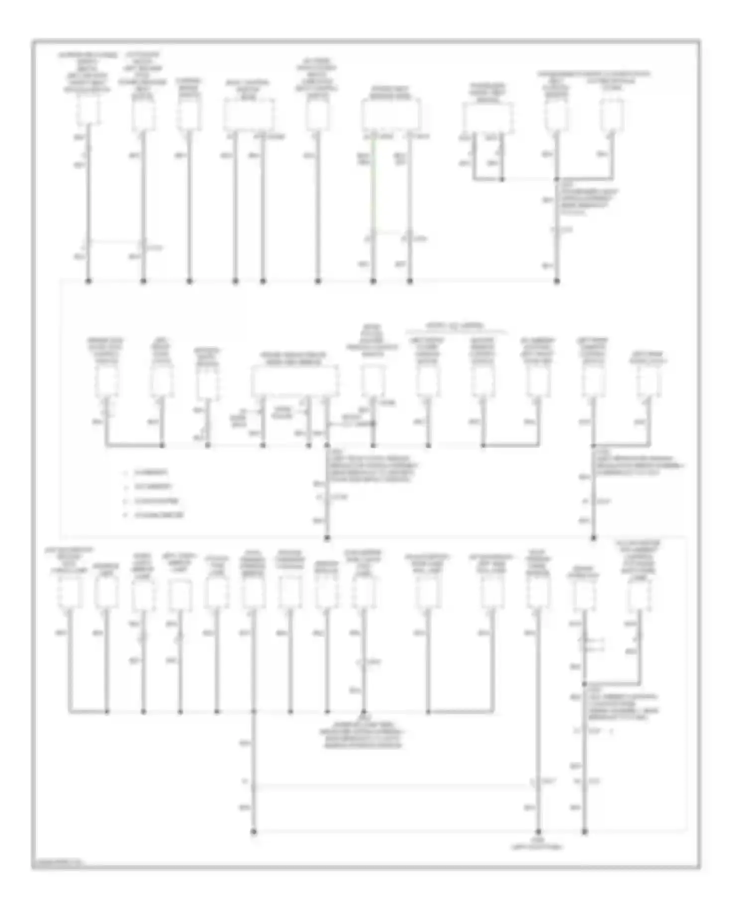 Explorer Ford V (2010-2015): Ground distribution circuit (3 of 6)