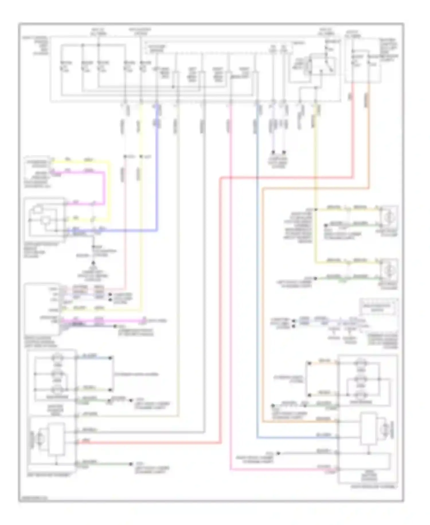 Explorer Ford V (2010-2015): Headlights circuit, with high intensity gas discharge headlights
