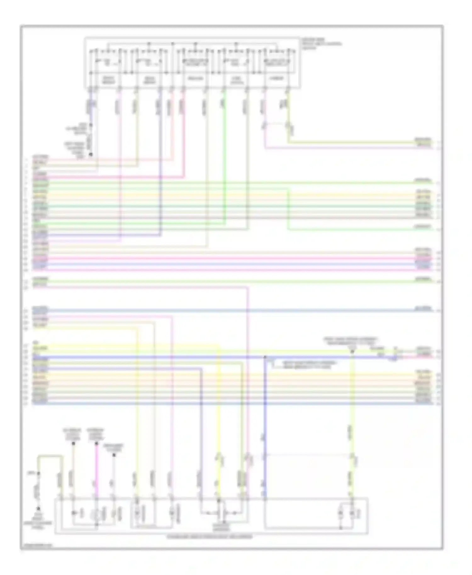 Explorer Ford V (2010-2015): Memory seat & mirrors circuit (2 of 3)