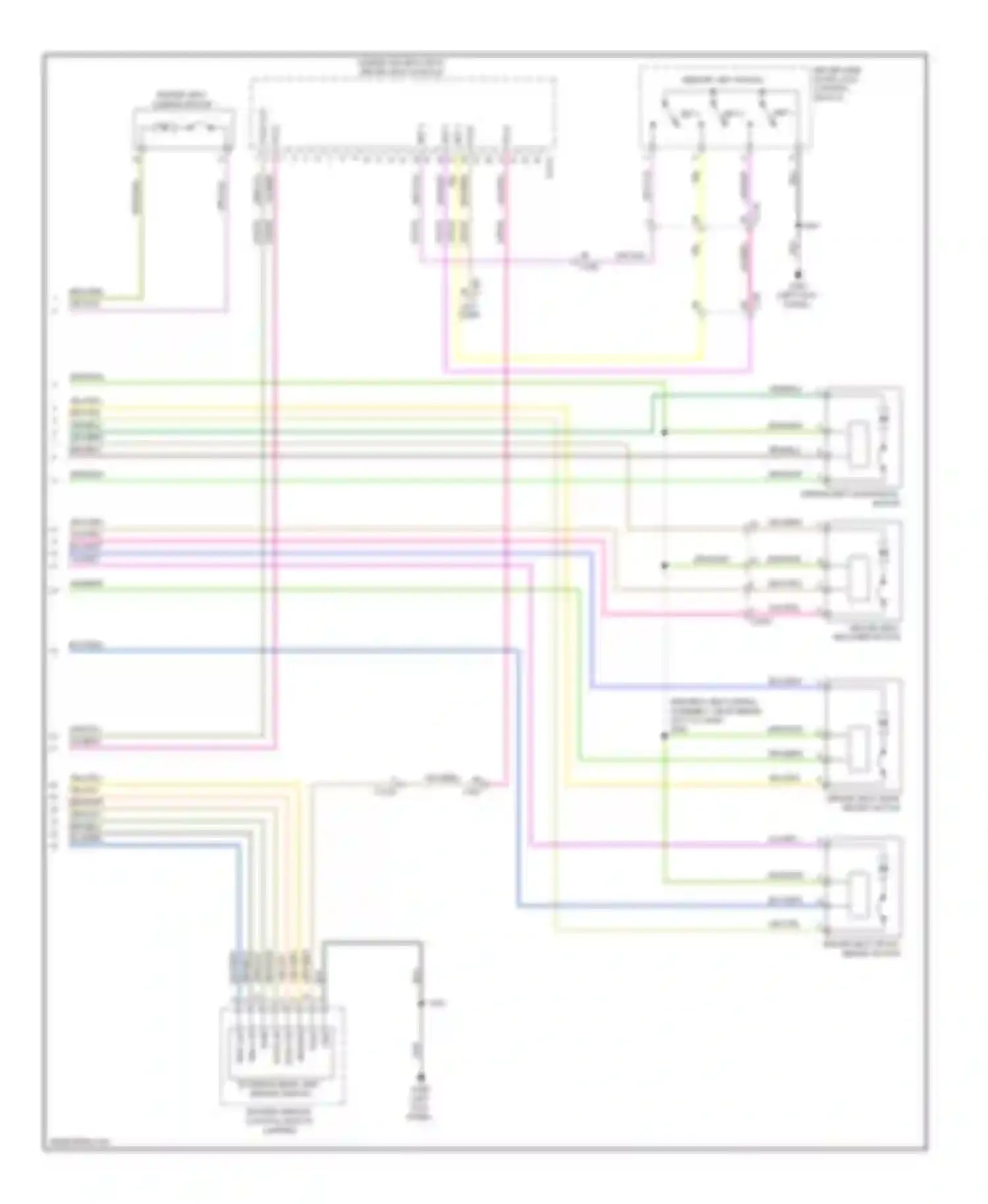 Explorer Ford V (2010-2015): Memory seat & mirrors circuit (3 of 3)