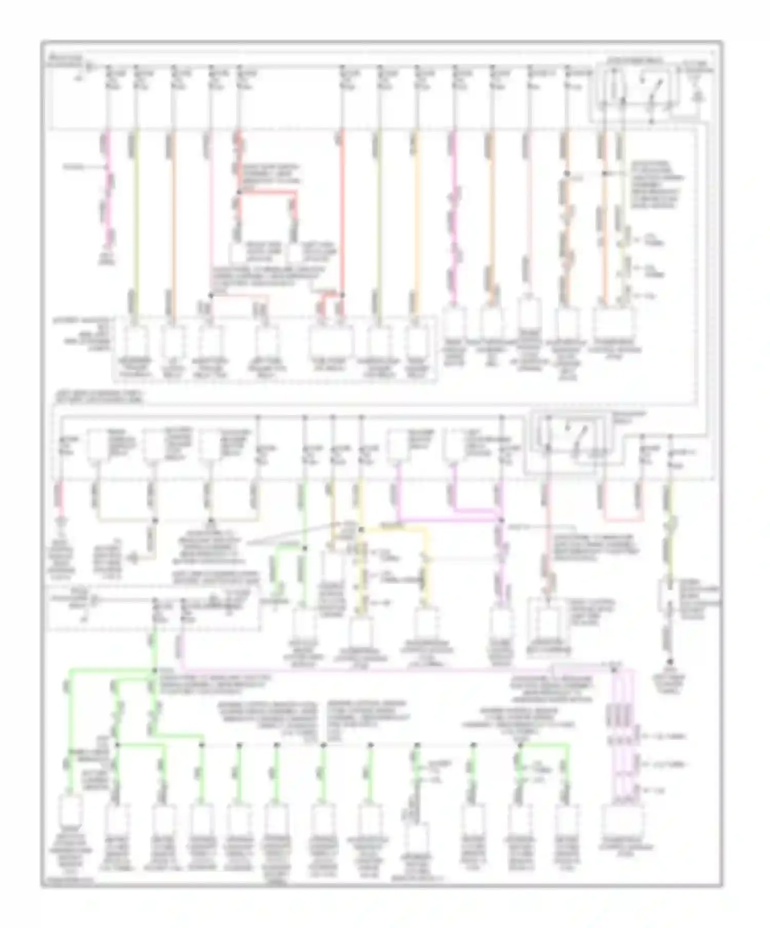 Explorer Ford V (2010-2015): Power distribution circuit (2 of 5)