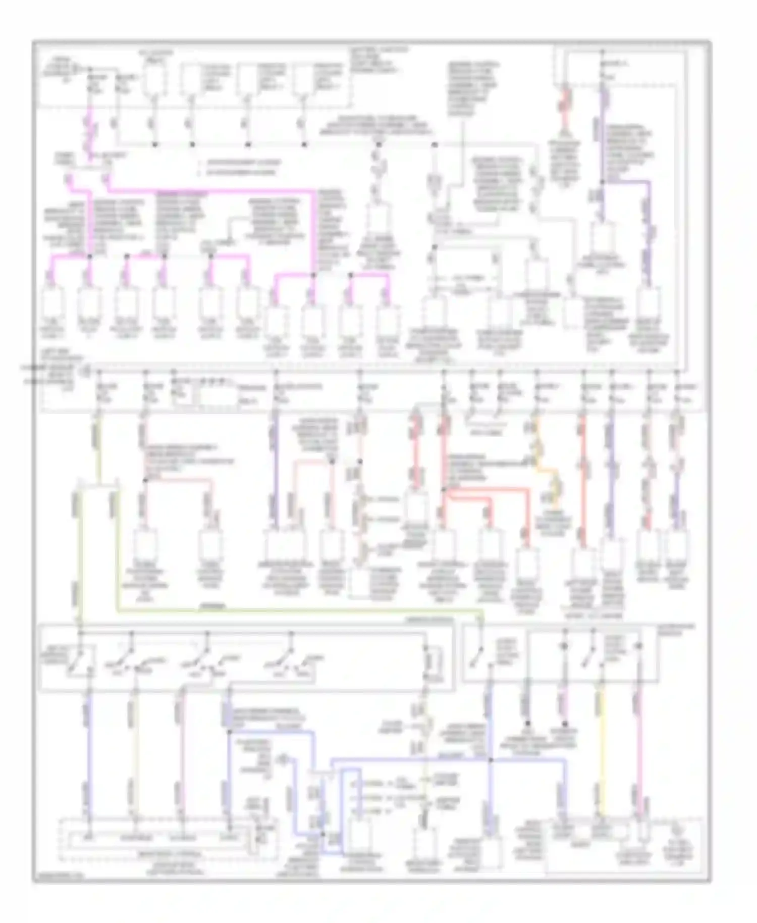 Explorer Ford V (2010-2015): Power distribution circuit (3 of 5)