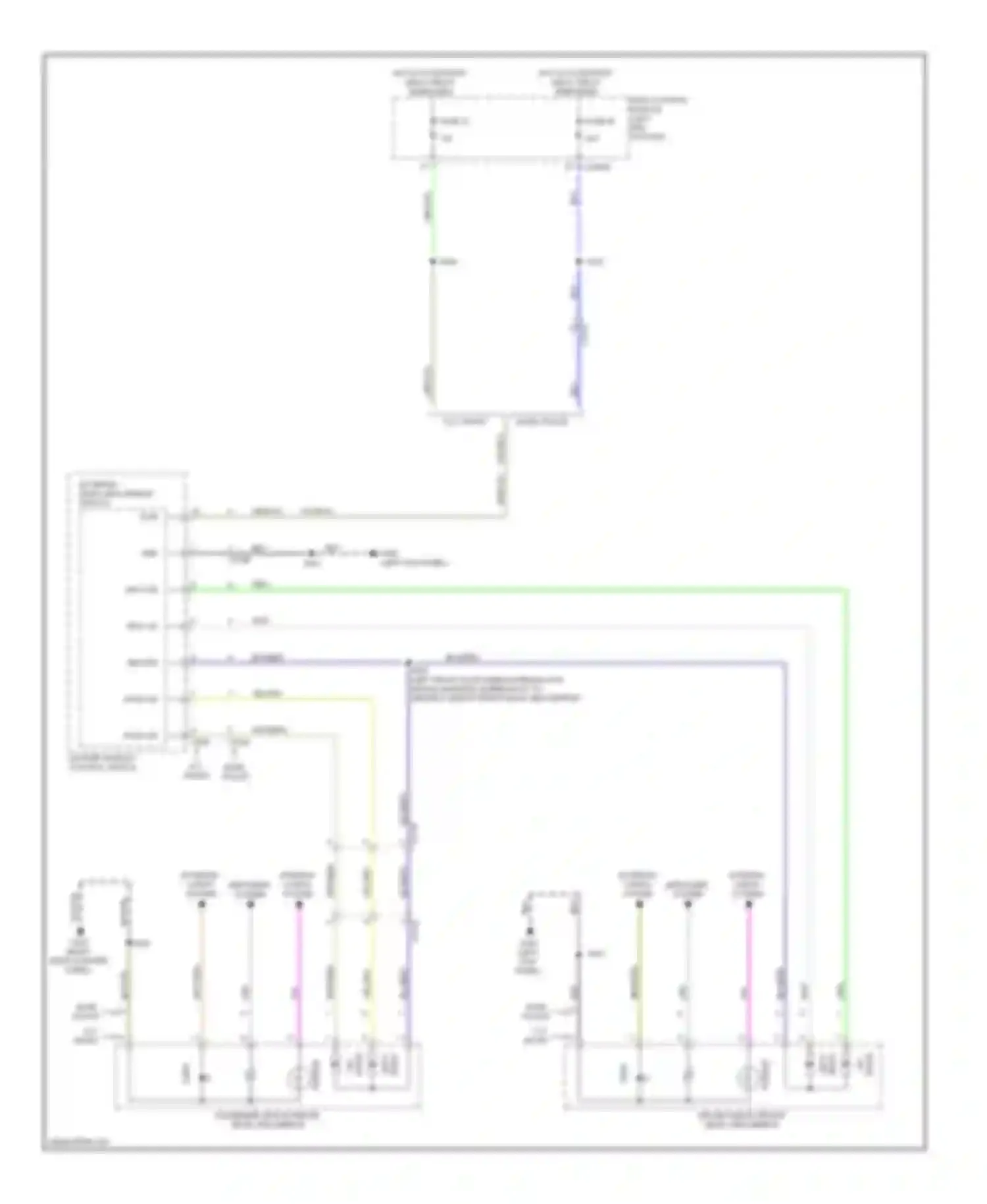 Explorer Ford V (2010-2015): Power mirrors circuit