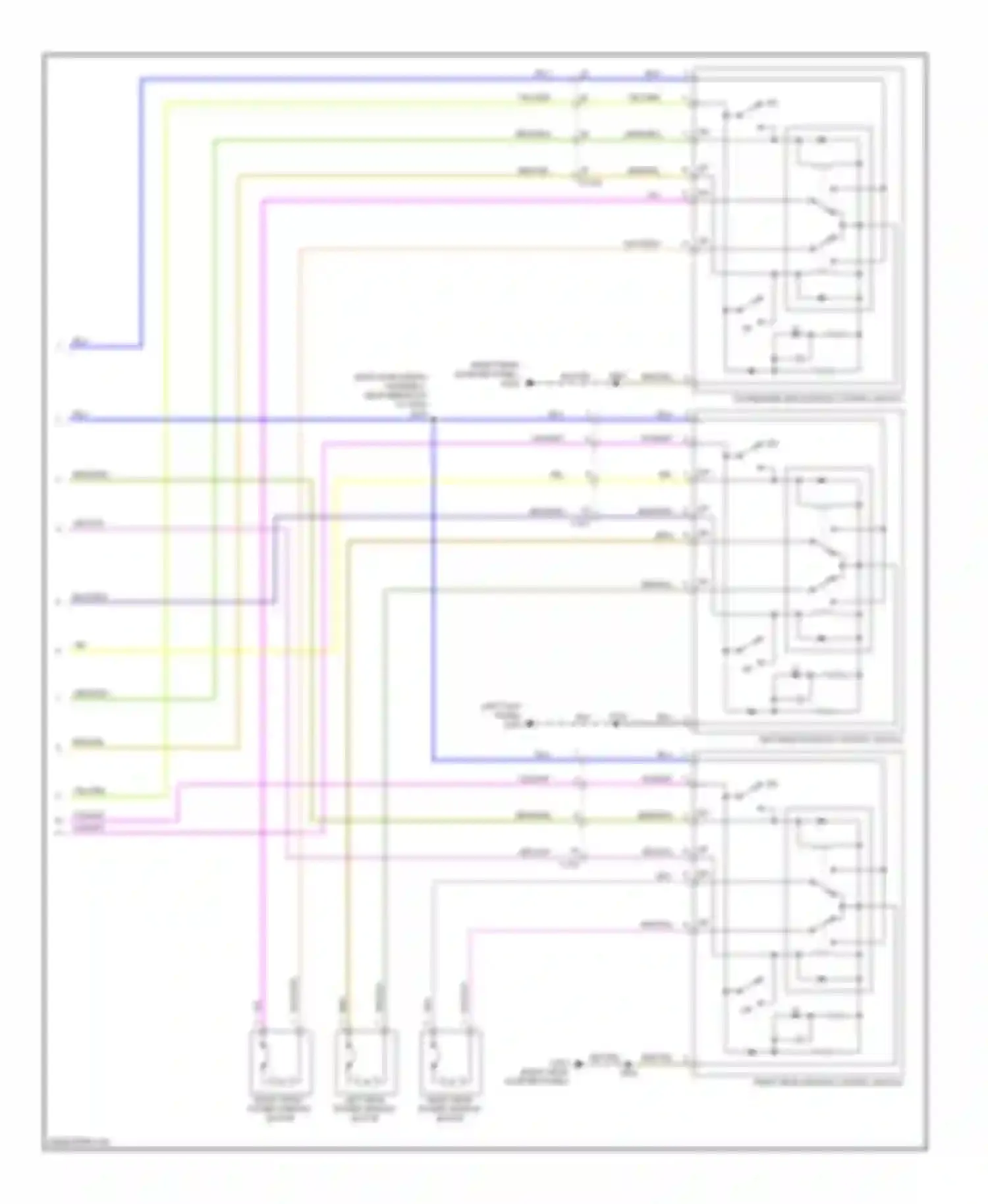 Explorer Ford V (2010-2015): Power windows circuit, base & police (2 of 2)