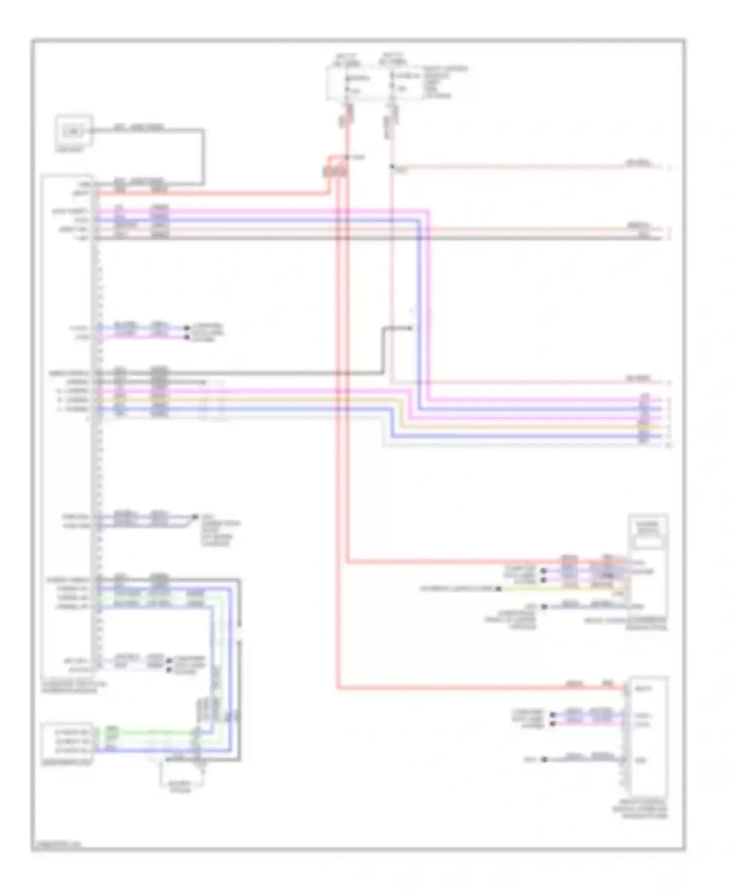 Explorer Ford V (2010-2015): Sync radio circuit, with sync gen 1 (1 of 2)