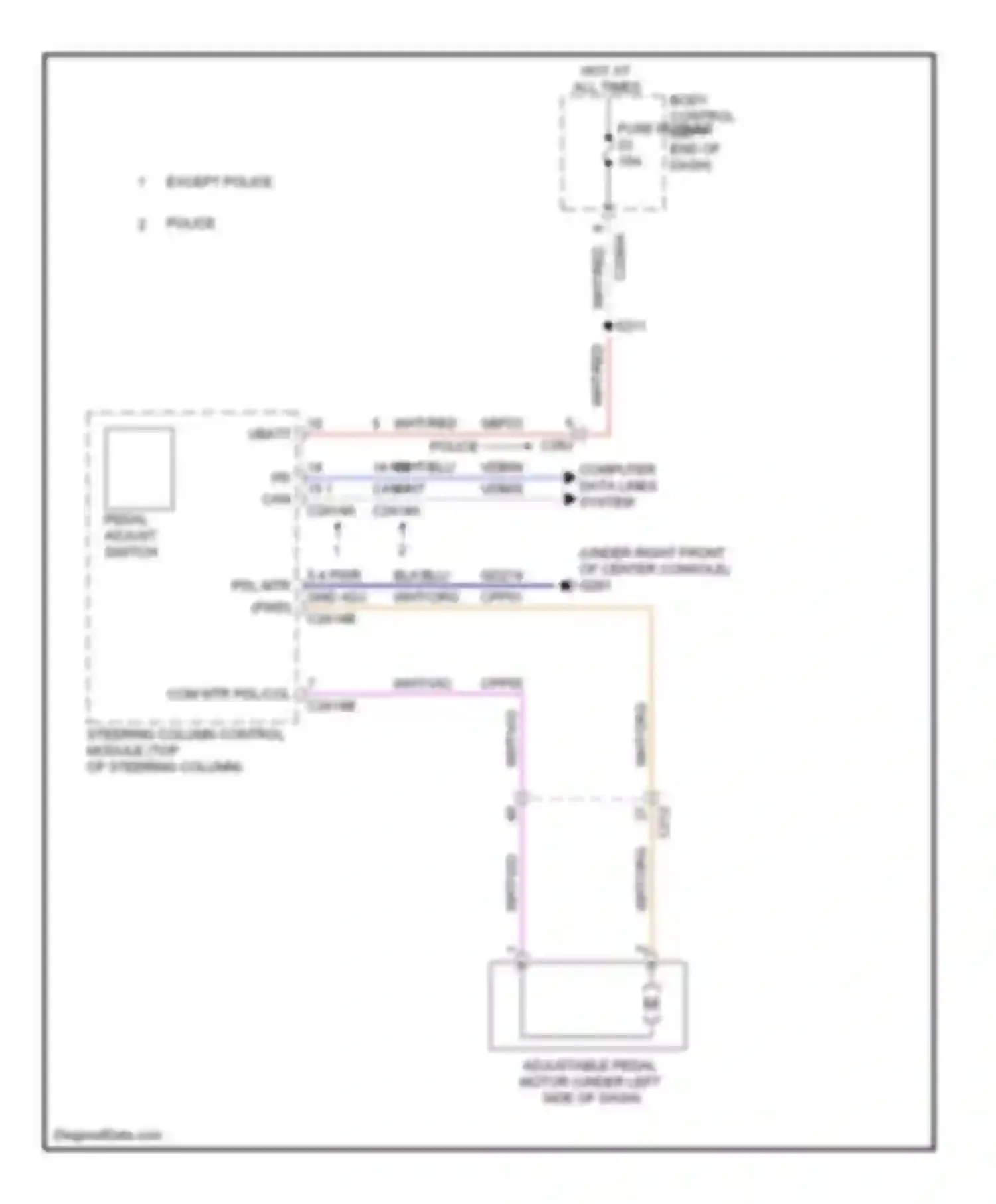 Wiring diagram blk/blu for Ford Explorer V (2010-2015) (21 of 41)