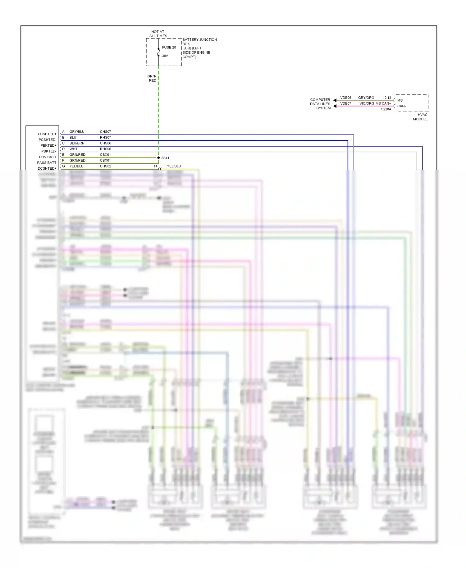 Ford Explorer V (2010-2015) blu wiring diagram  (51 of 83)