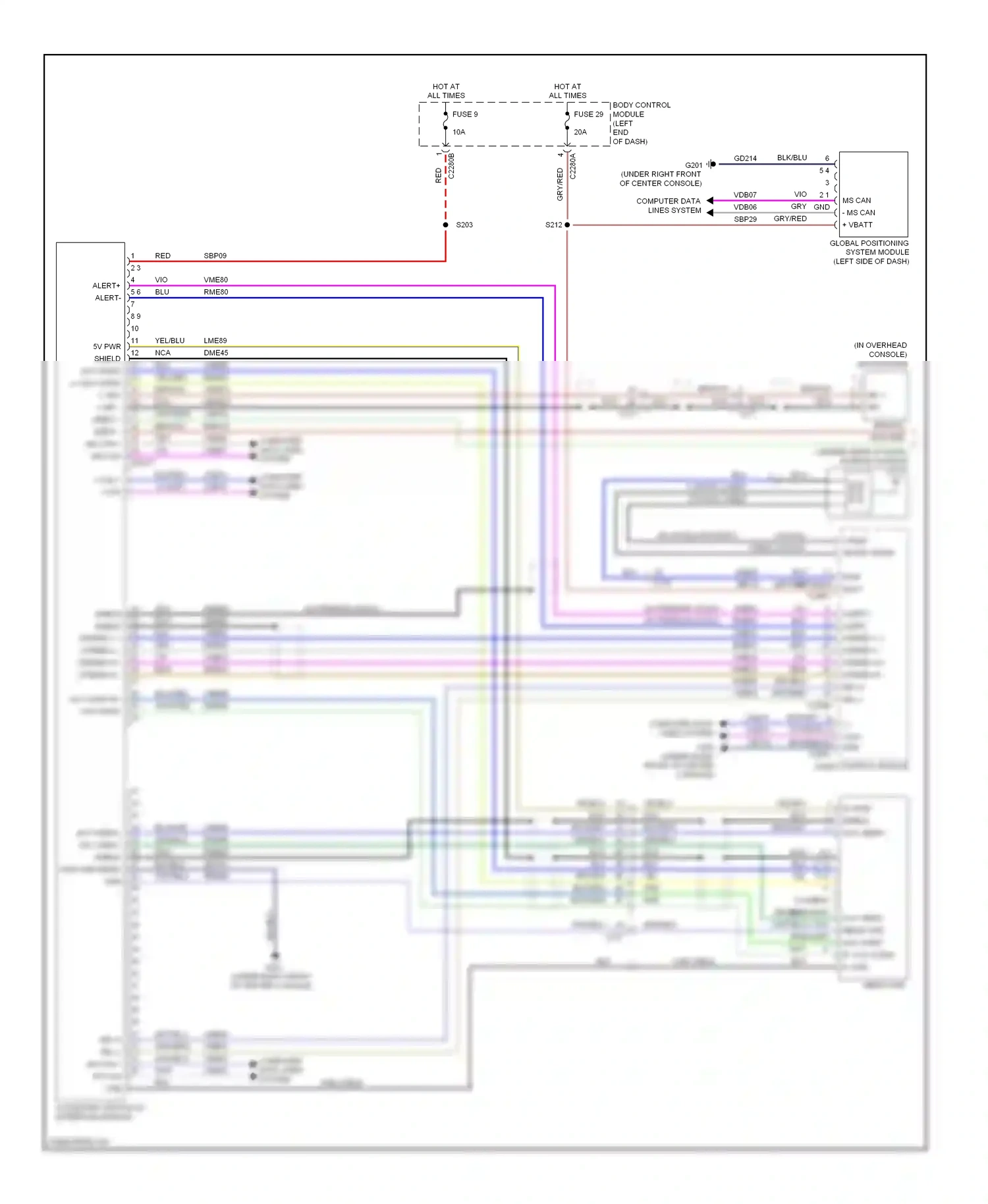 Ford Explorer V (2010-2015) blu wiring diagram  (80 of 83)