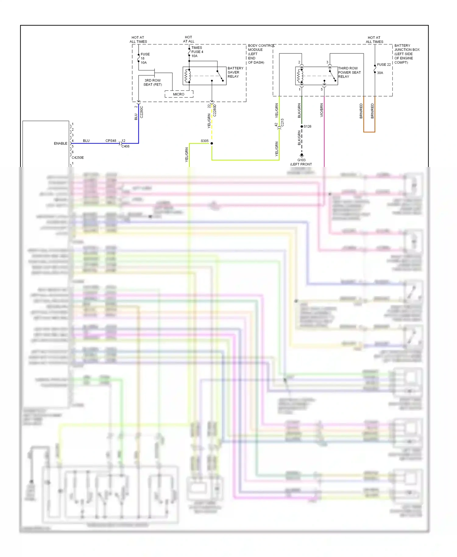 Ford Explorer V (2010-2015) blu wiring diagram  (60 of 83)