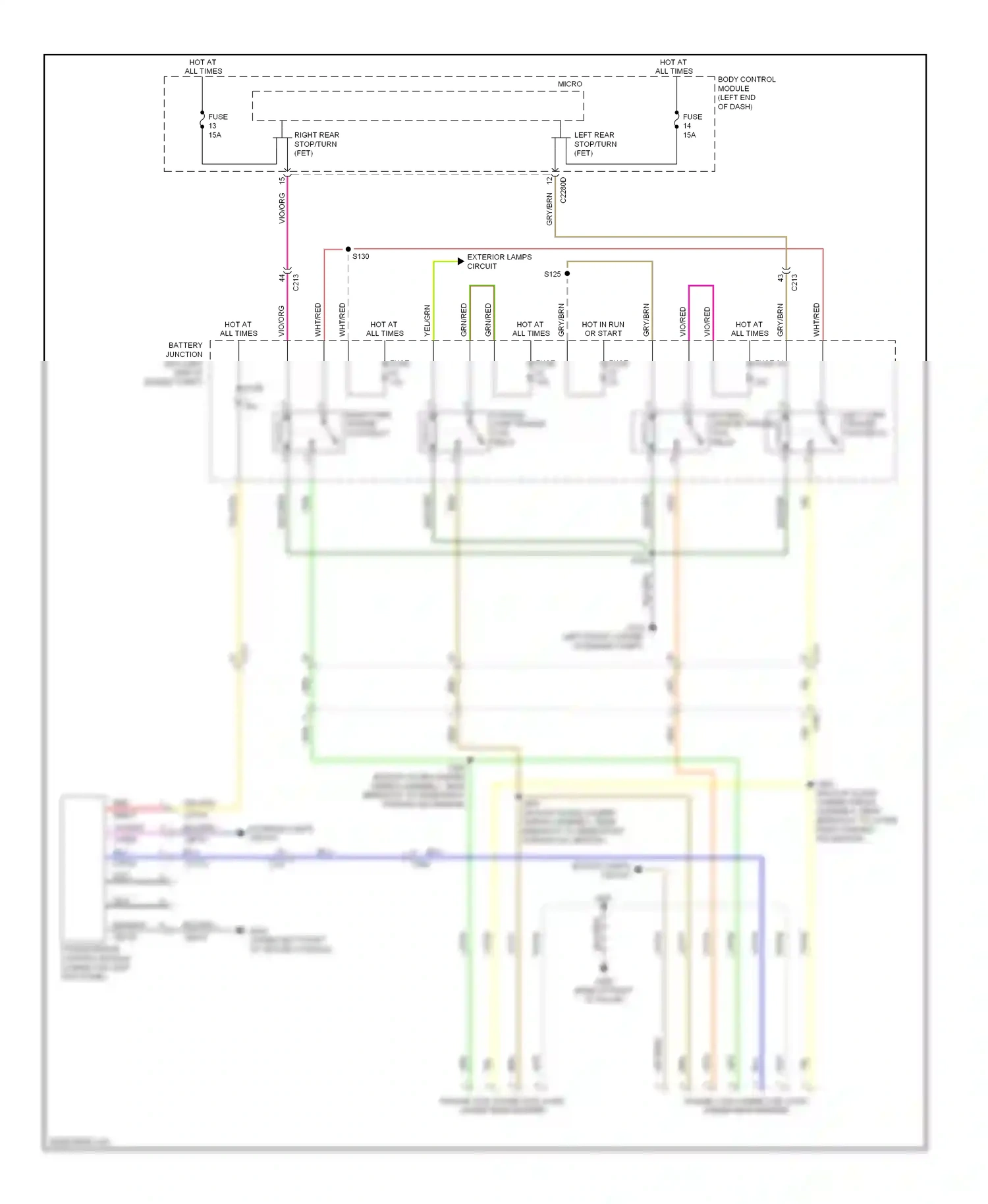 Ford Explorer V (2010-2015) blu wiring diagram  (23 of 83)